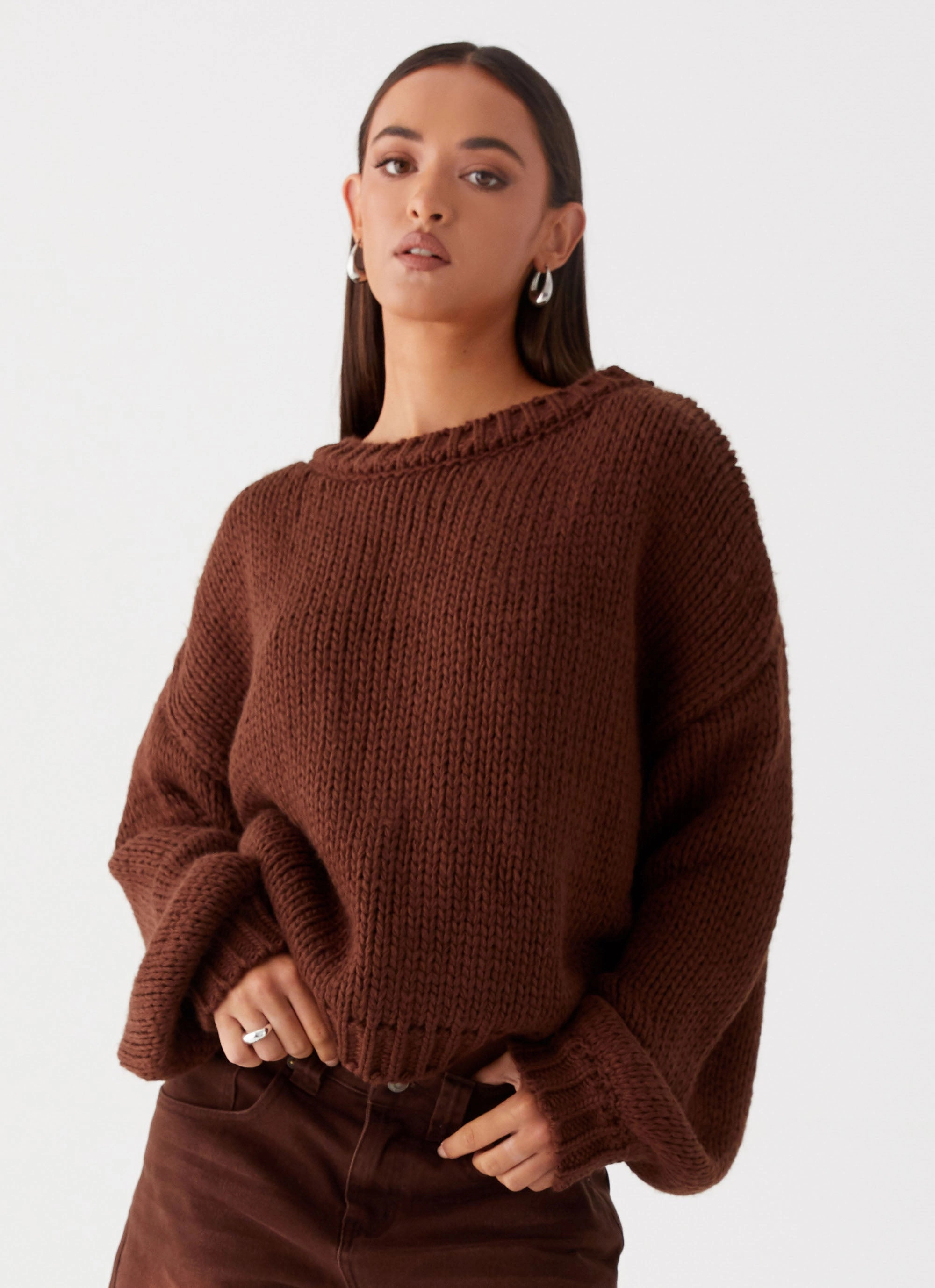 Costella Knit Sweater - Brown All weather