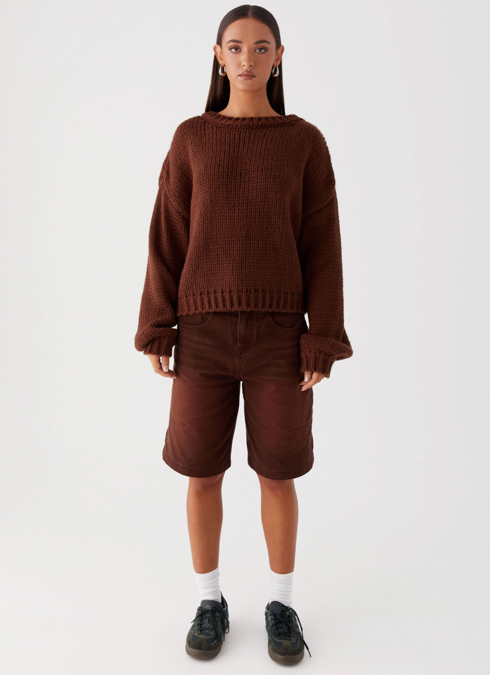 Modular Layering System Mold resistant Costella Knit Sweater - Brown