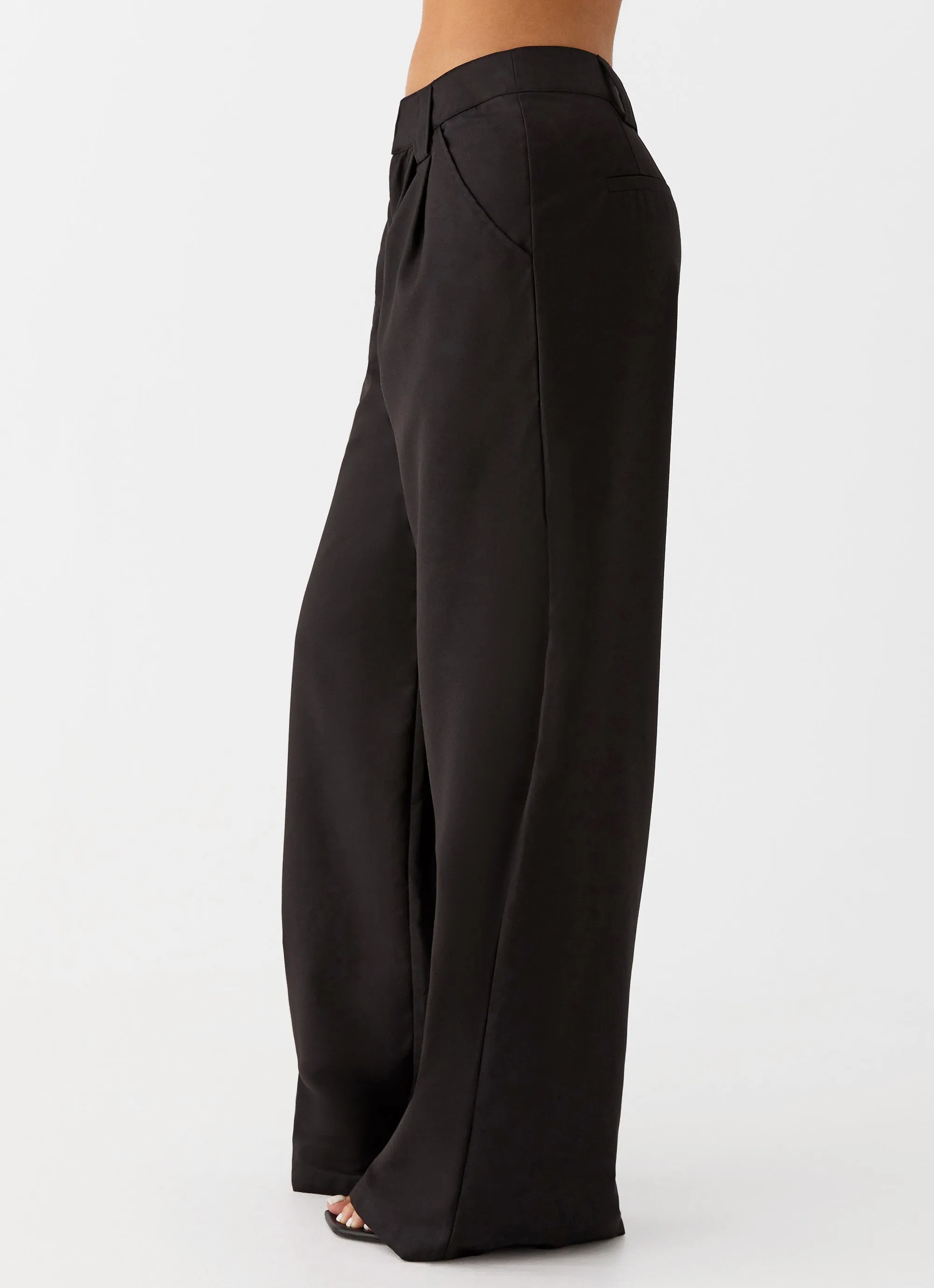 Smart Utility Fashionable Appeal Siena Style Tailored Pants - Black
