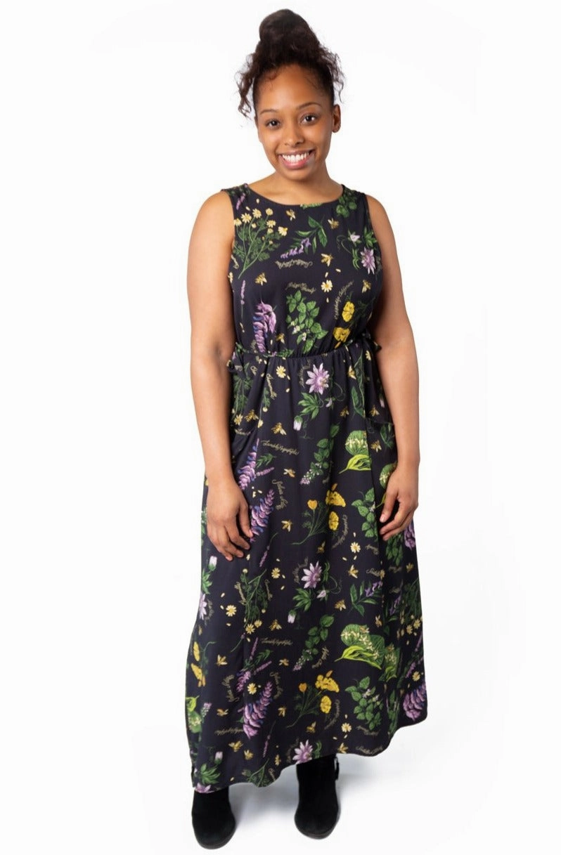 Rhiannon Dress in Nervine Ecovero Grab Now Inner Glow