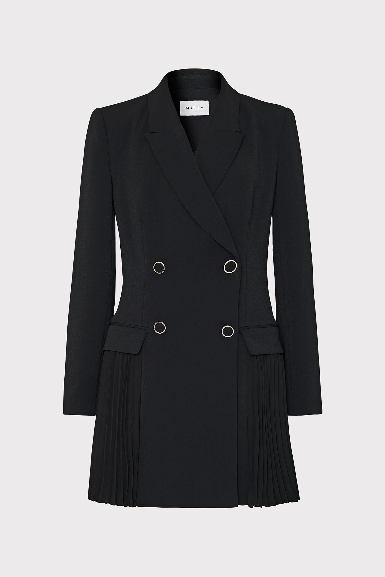 Cruise-Wear Fitted Neat Noora Pleated Blazer Dress