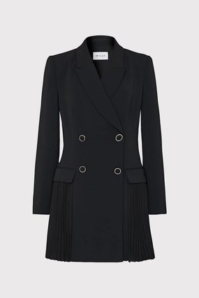 Noora Pleated Blazer Dress Light Volume Casual and Stylish