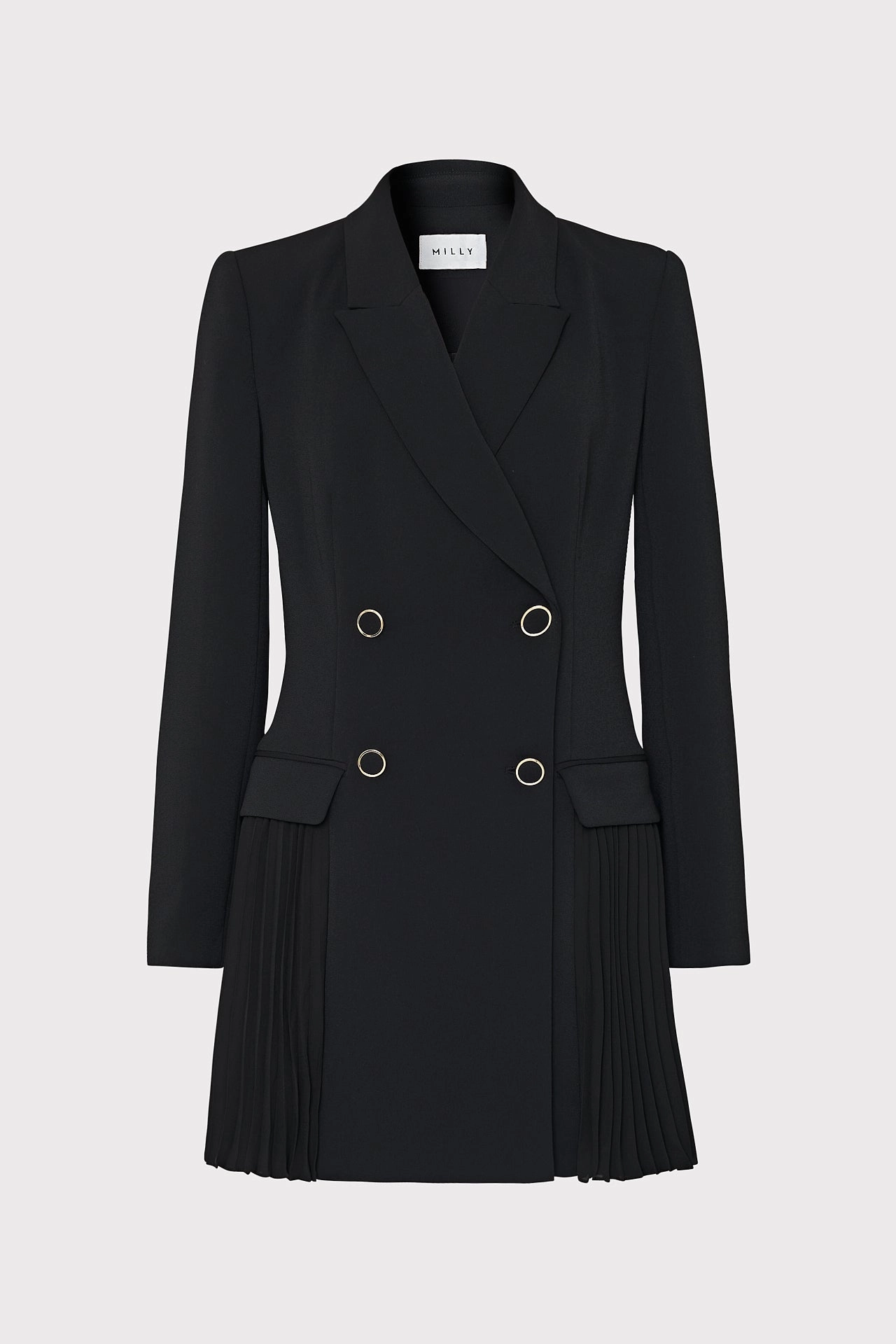 Easy Comfort Flare Hem Noora Pleated Blazer Dress