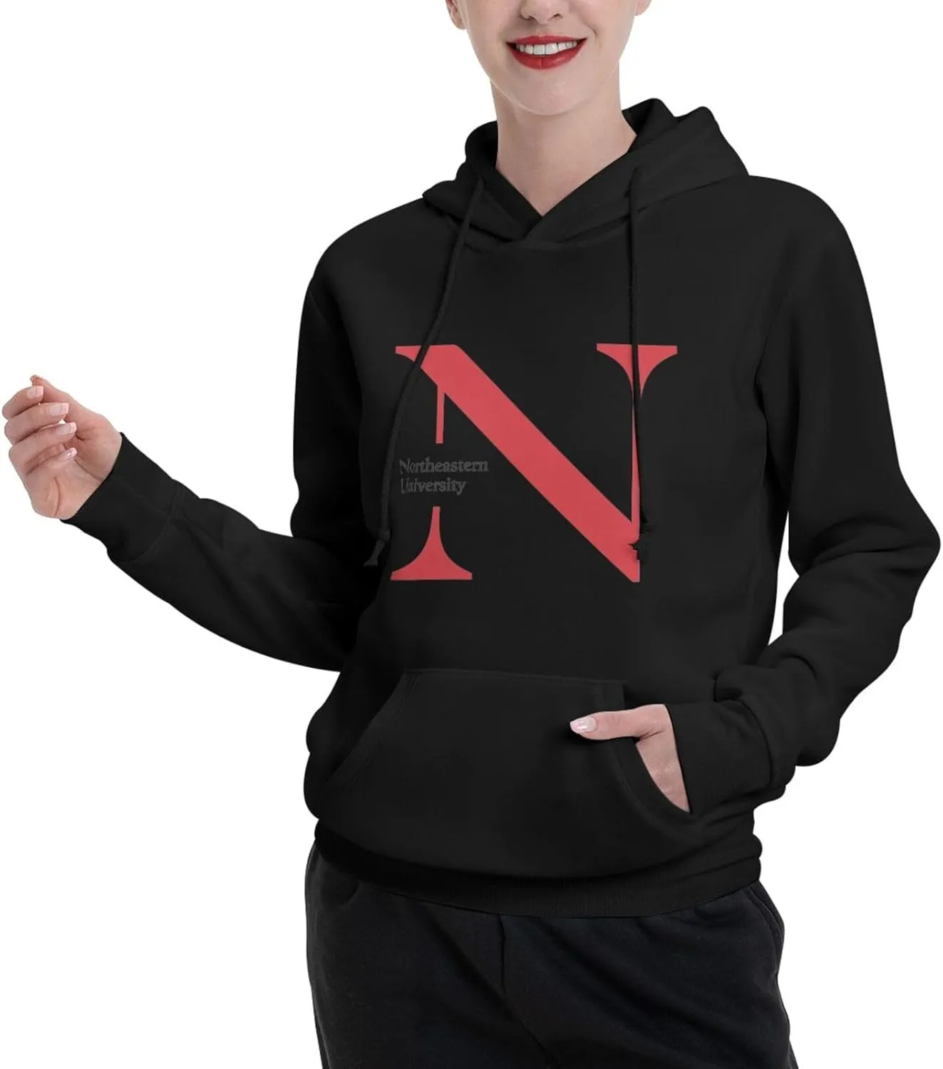 Northeastern University Unisex-Adult Fleece Hoodie Sweatshirt