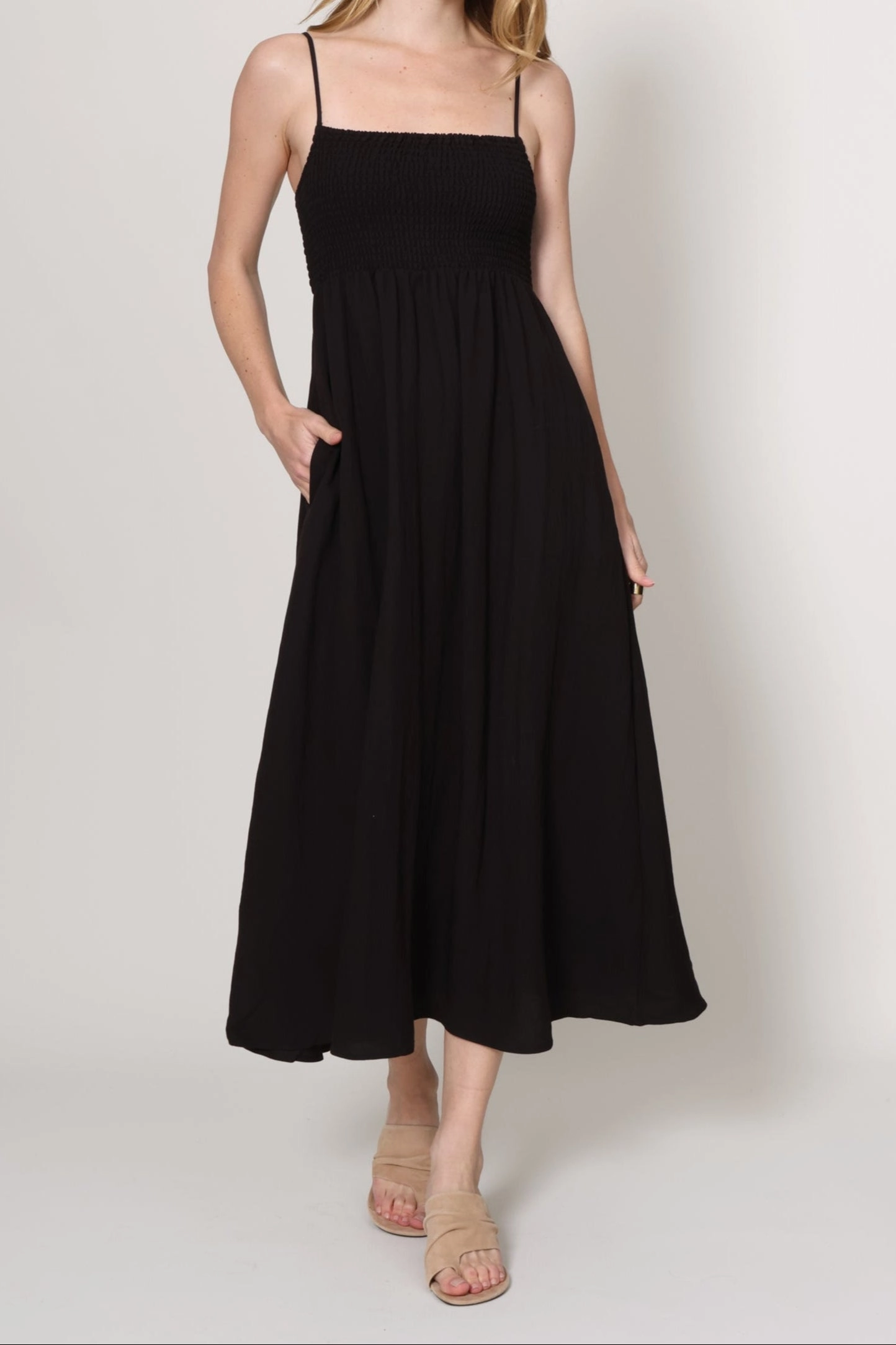 Beachside Midi Dress Minimal Core Scandi Light