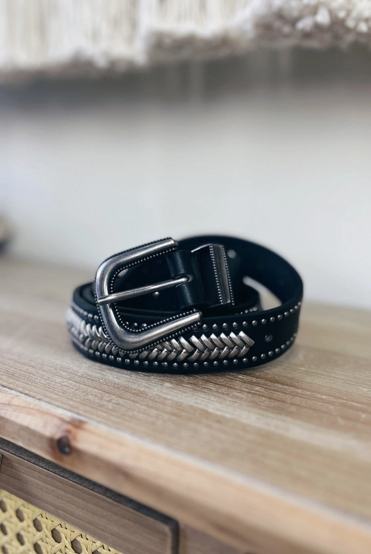 Southwest Serenity Studded Belt Unstructured Fit