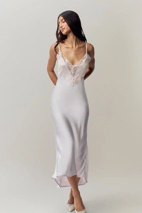 Nova Slip Midi Dress Feminine Details