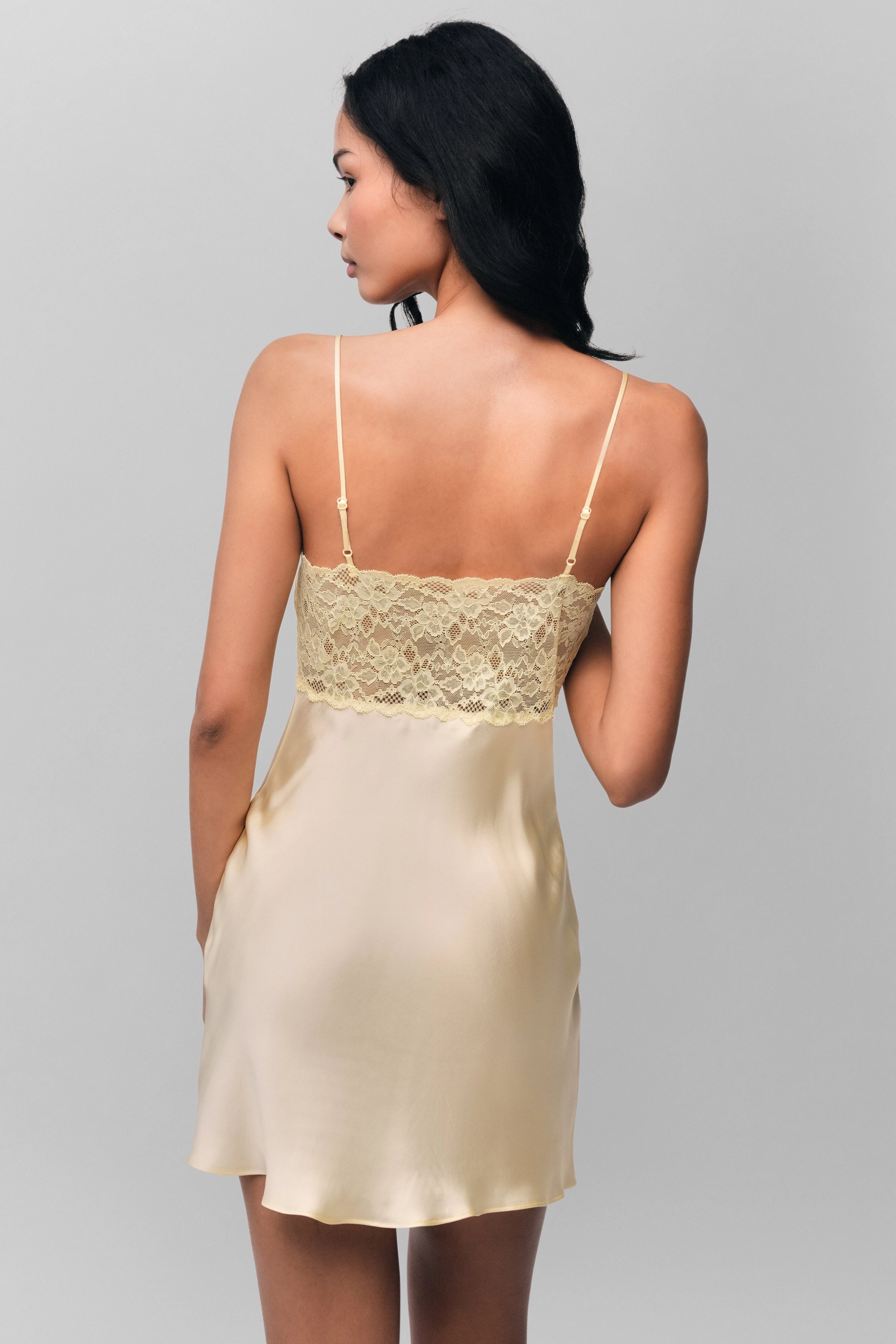 understated look Calm Drape Nova Slip Mini Dress