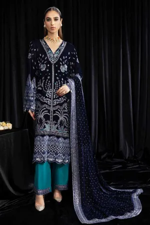 Nureh - NS 105 Maya Exclusive Embroidered & Embellished Velvet Collection