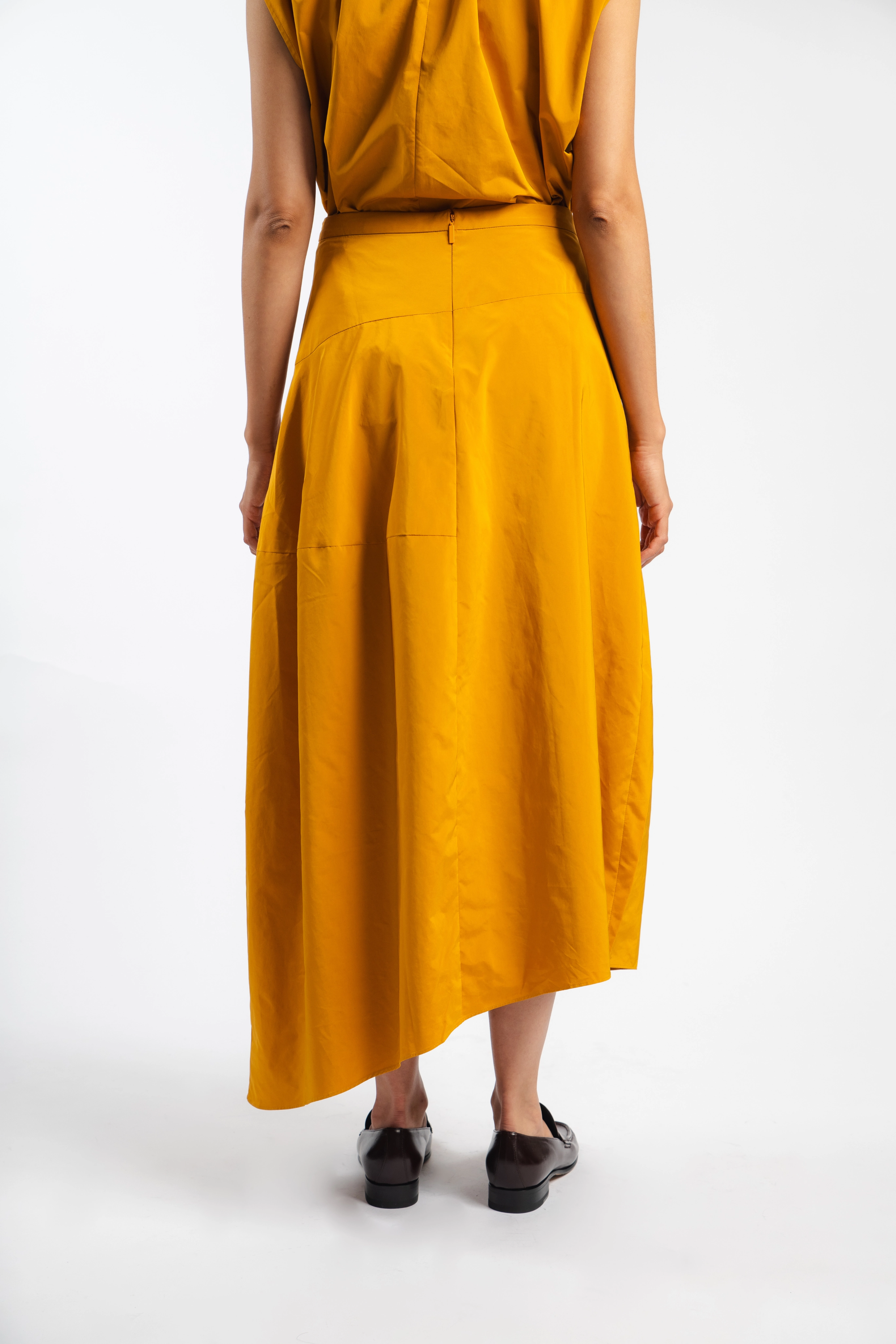 Tie Dye Style Innovative Fabric Nylon Asymmetrical Balloon Skirt