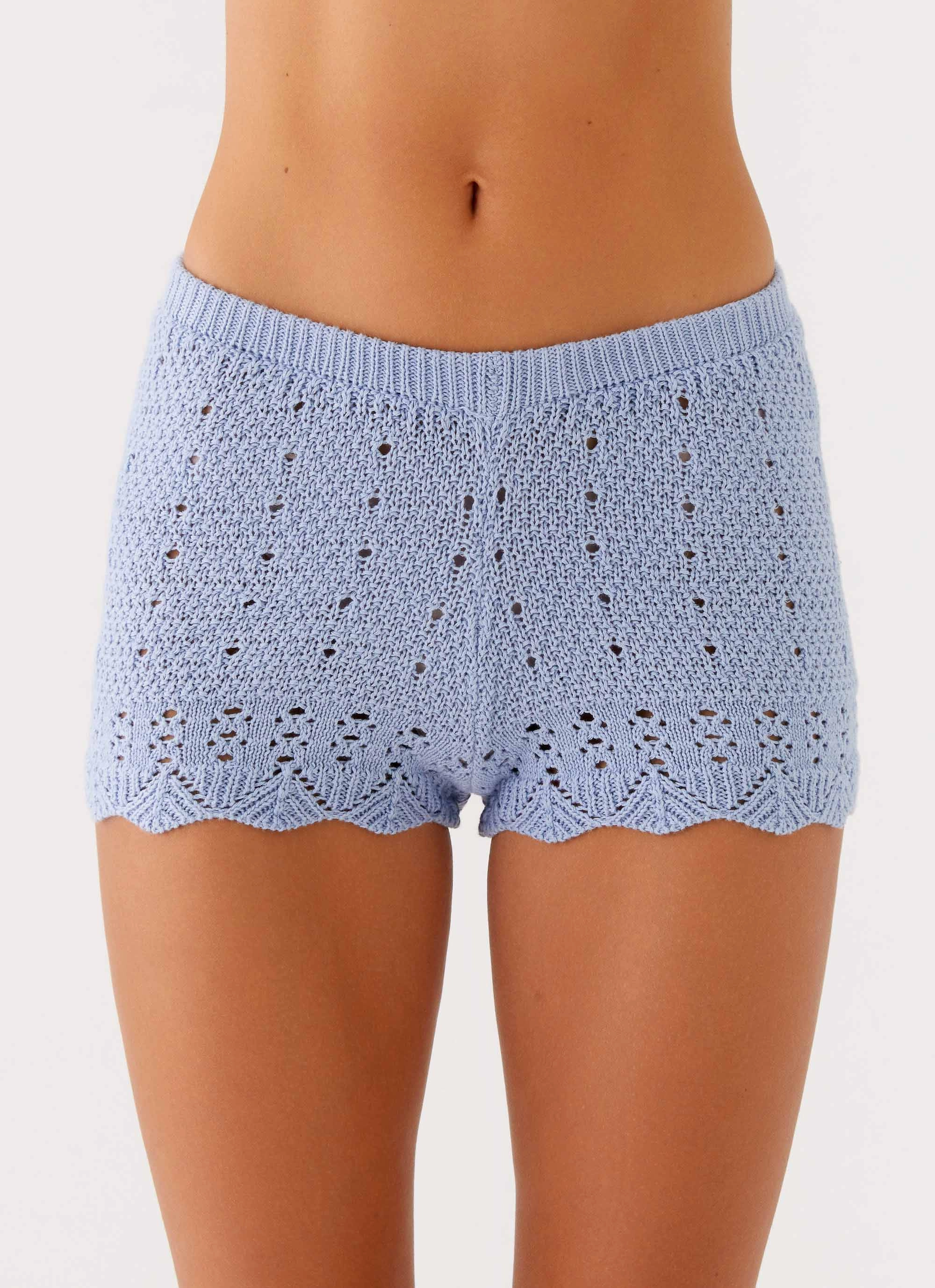 Oakley Low Rise Mini Shorts - Blue Durable Fit Soft Material