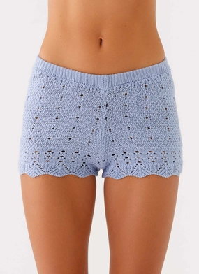 Oakley Low Rise Mini Shorts - Blue Durable Fit Soft Material