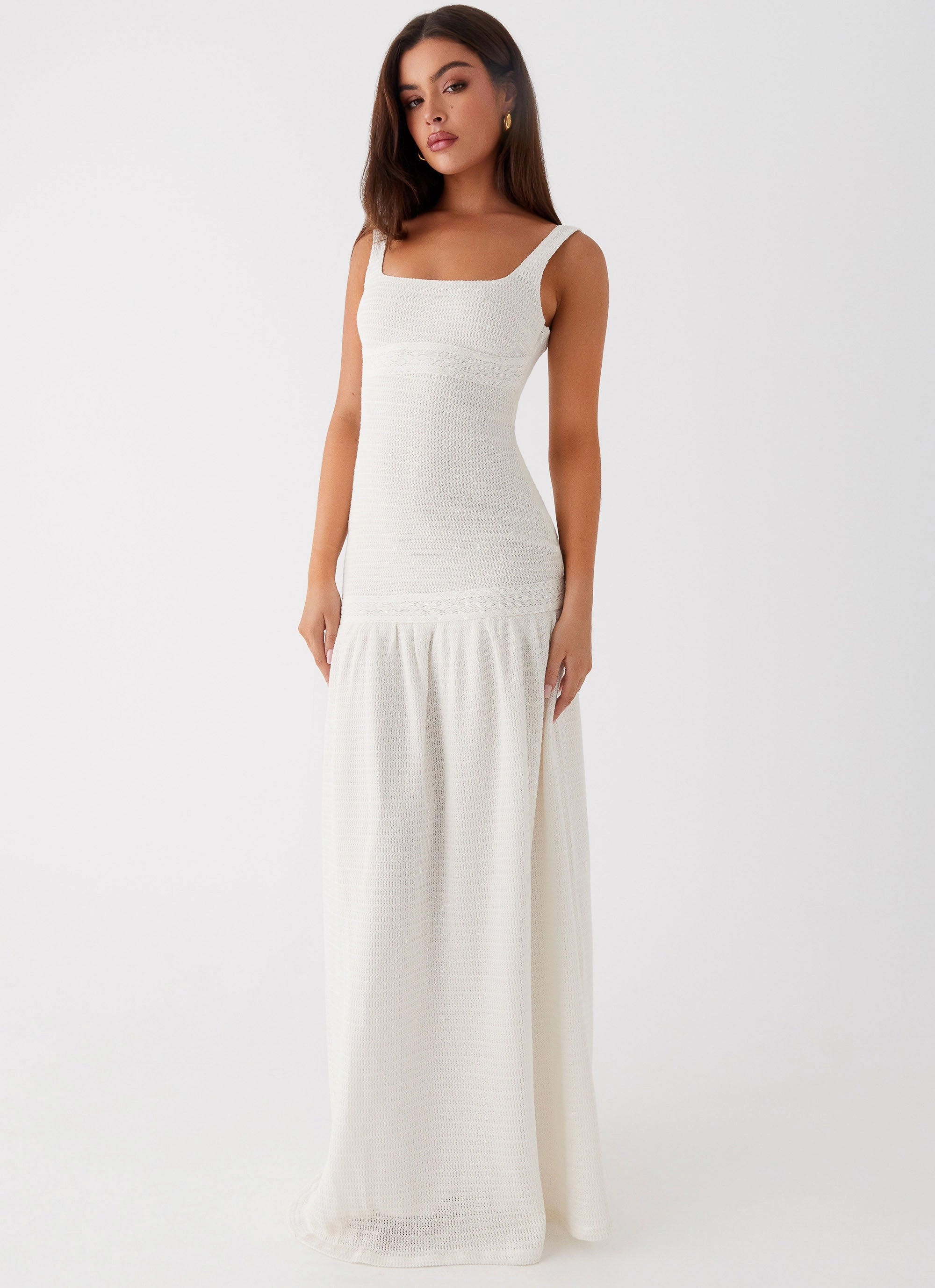 Flattering Style Lyrical Maxi Dress - Ivory