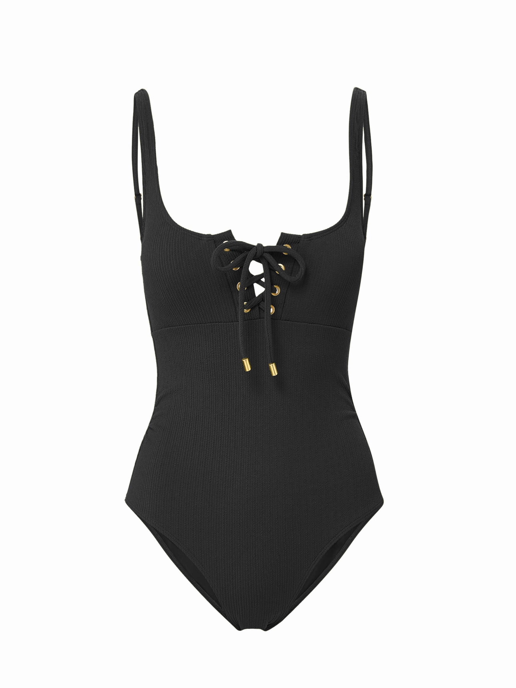 Taylor One Piece In Black Texture High Density Stitching All Sizes