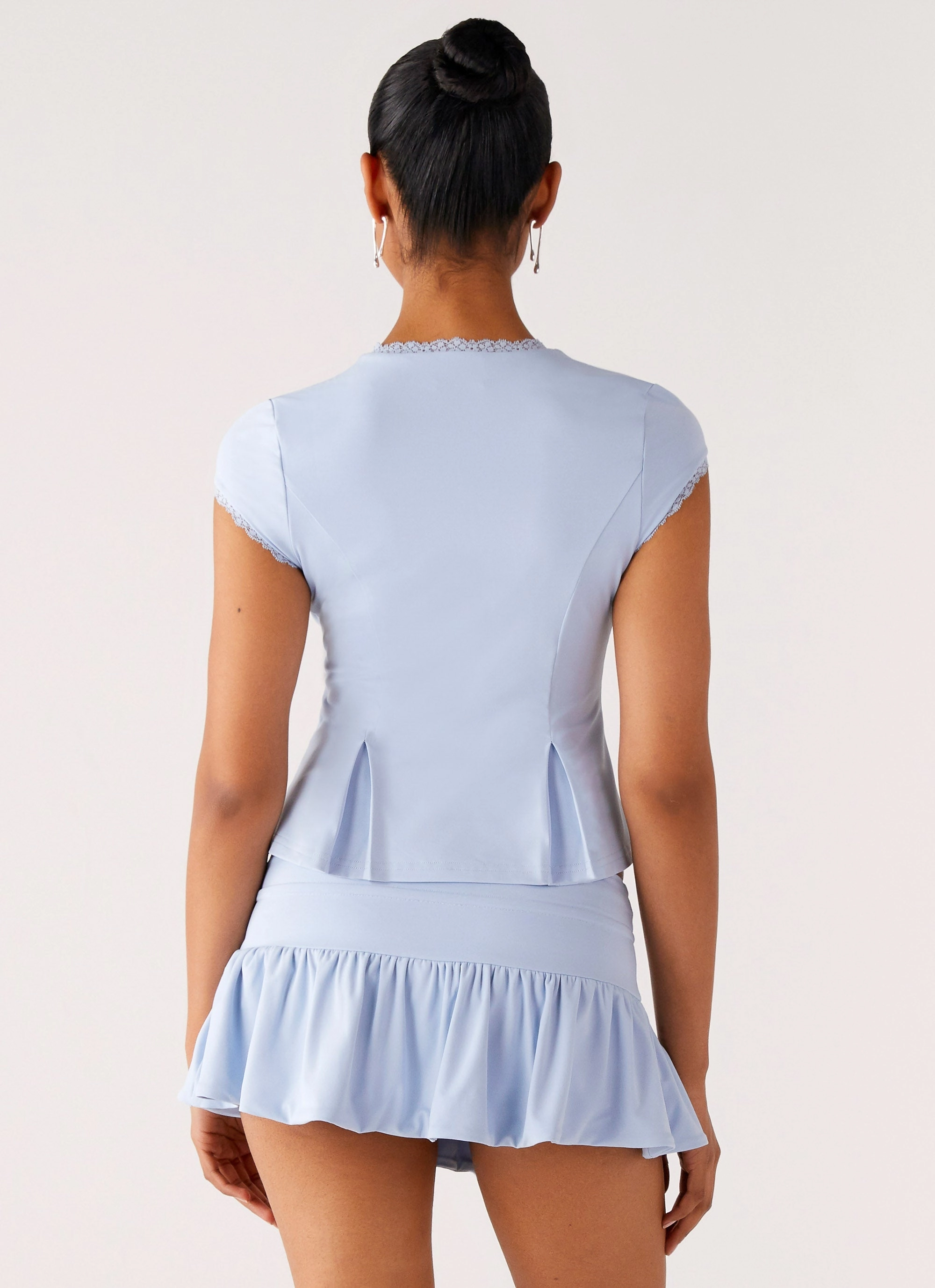 Landon Mini Skort - Blue Influencer Style