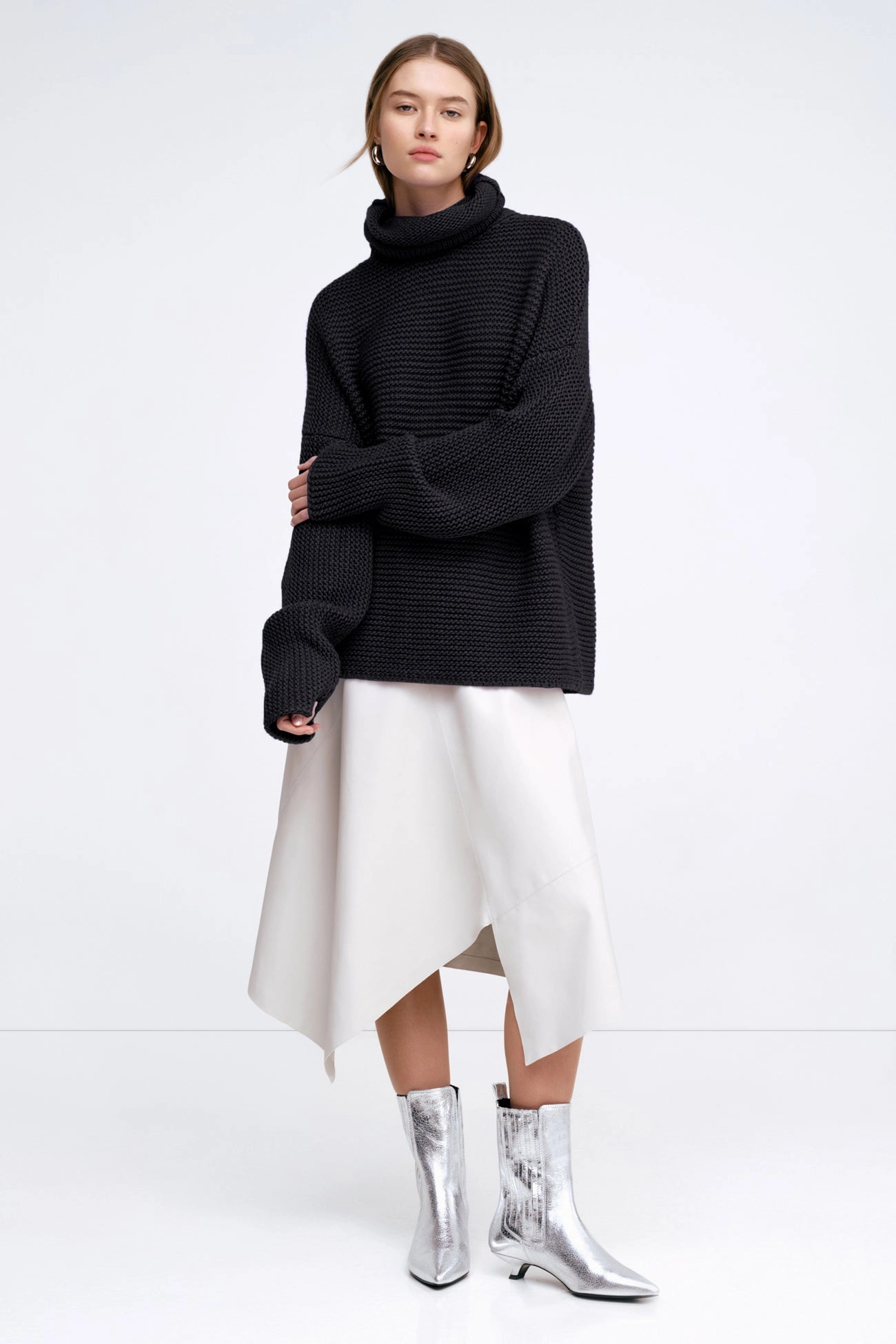 WrinkleFree Weaving Pia Turtleneck Sweater