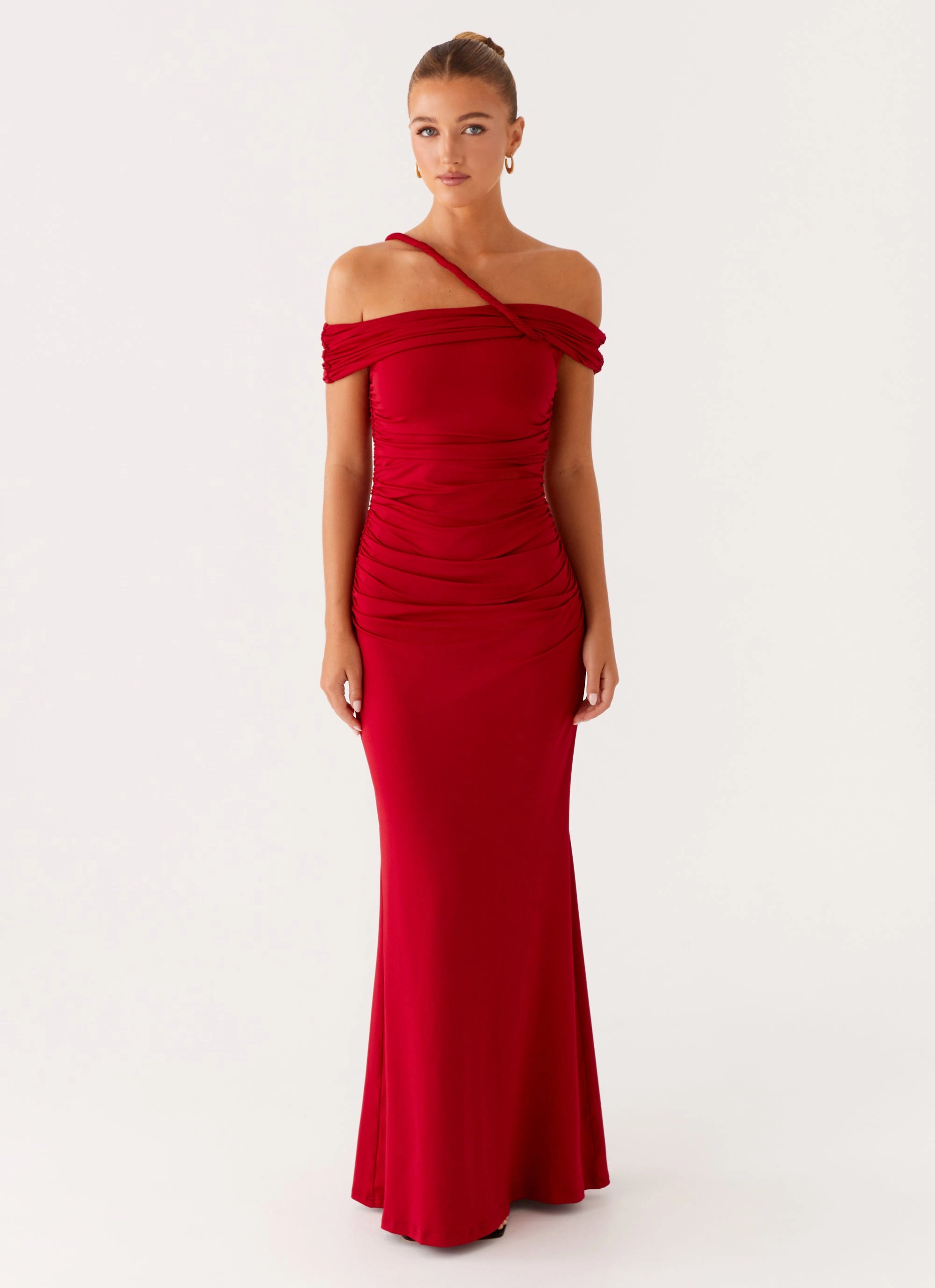Bright bold dress Easy Layering After This Maxi Dress - Raspberry