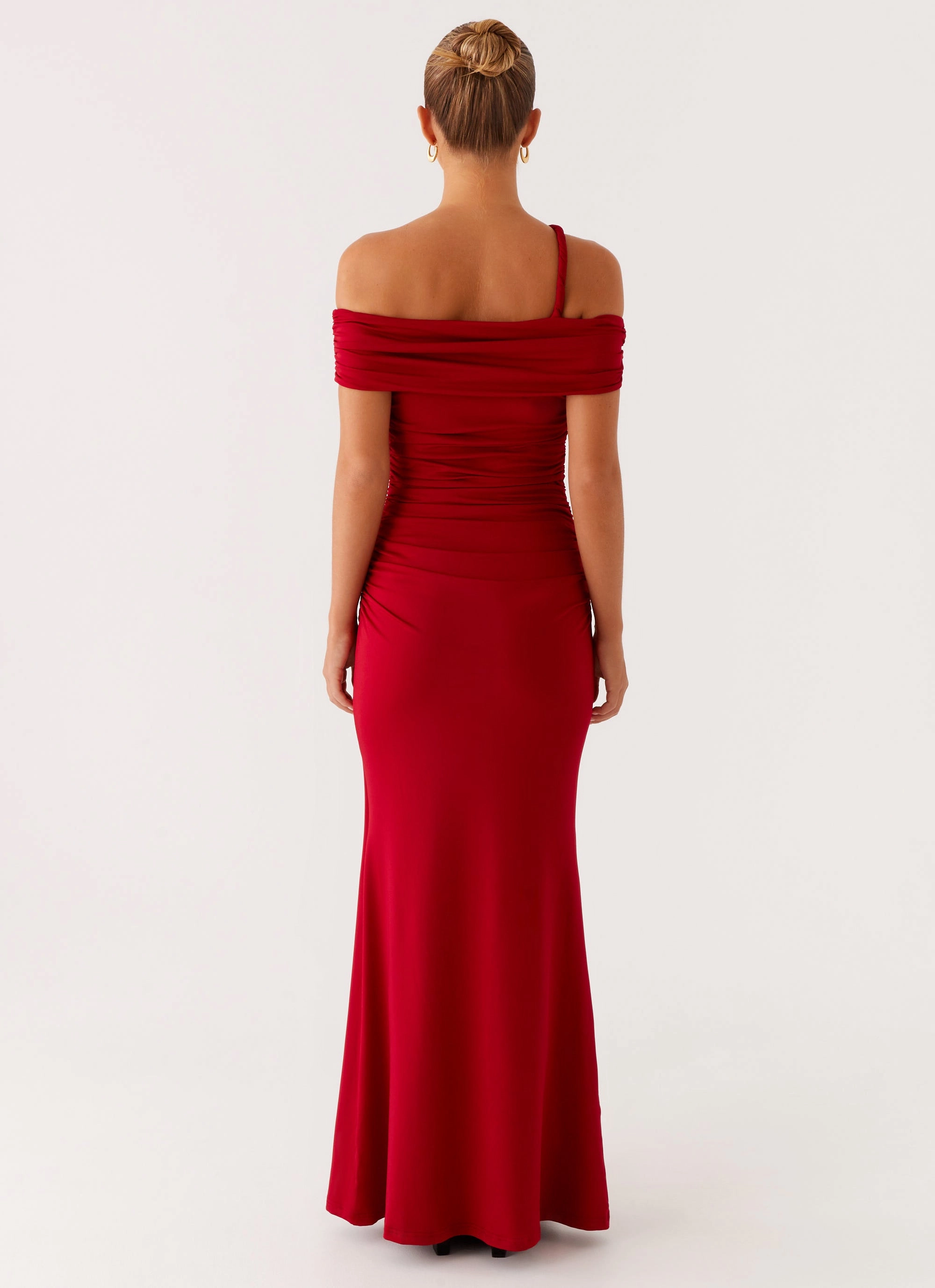 After This Maxi Dress - Raspberry Work Comfort
