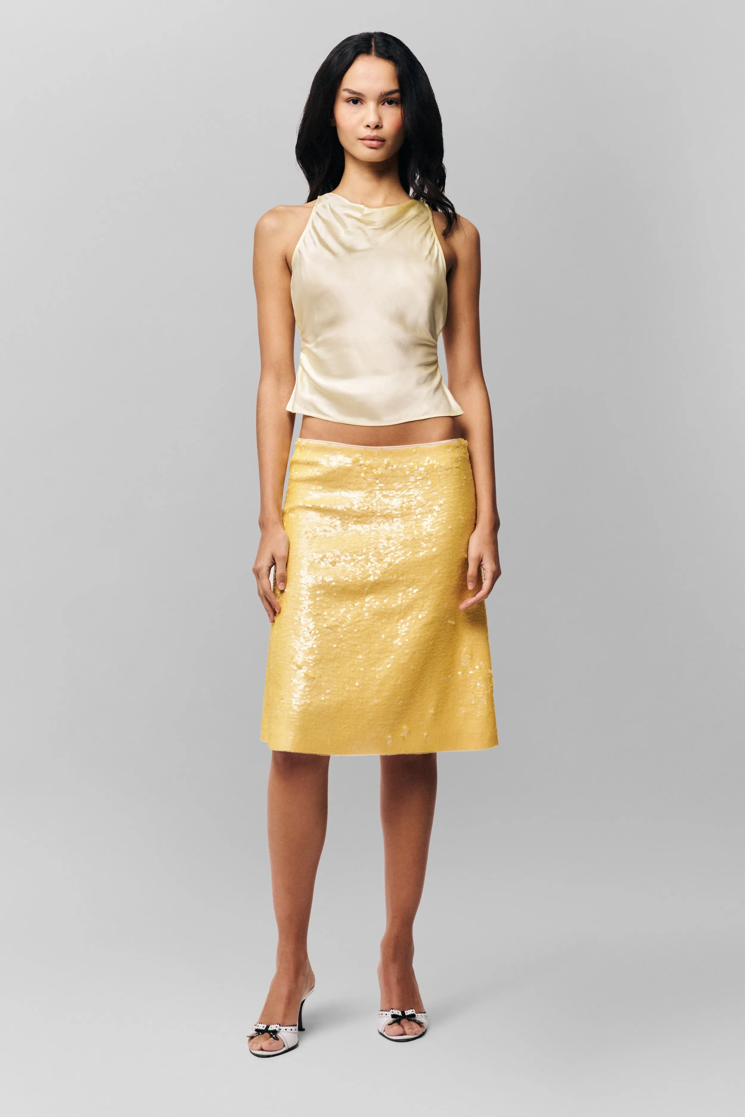 Regine Cowl Neck Top SoftTouchBrushedInterior