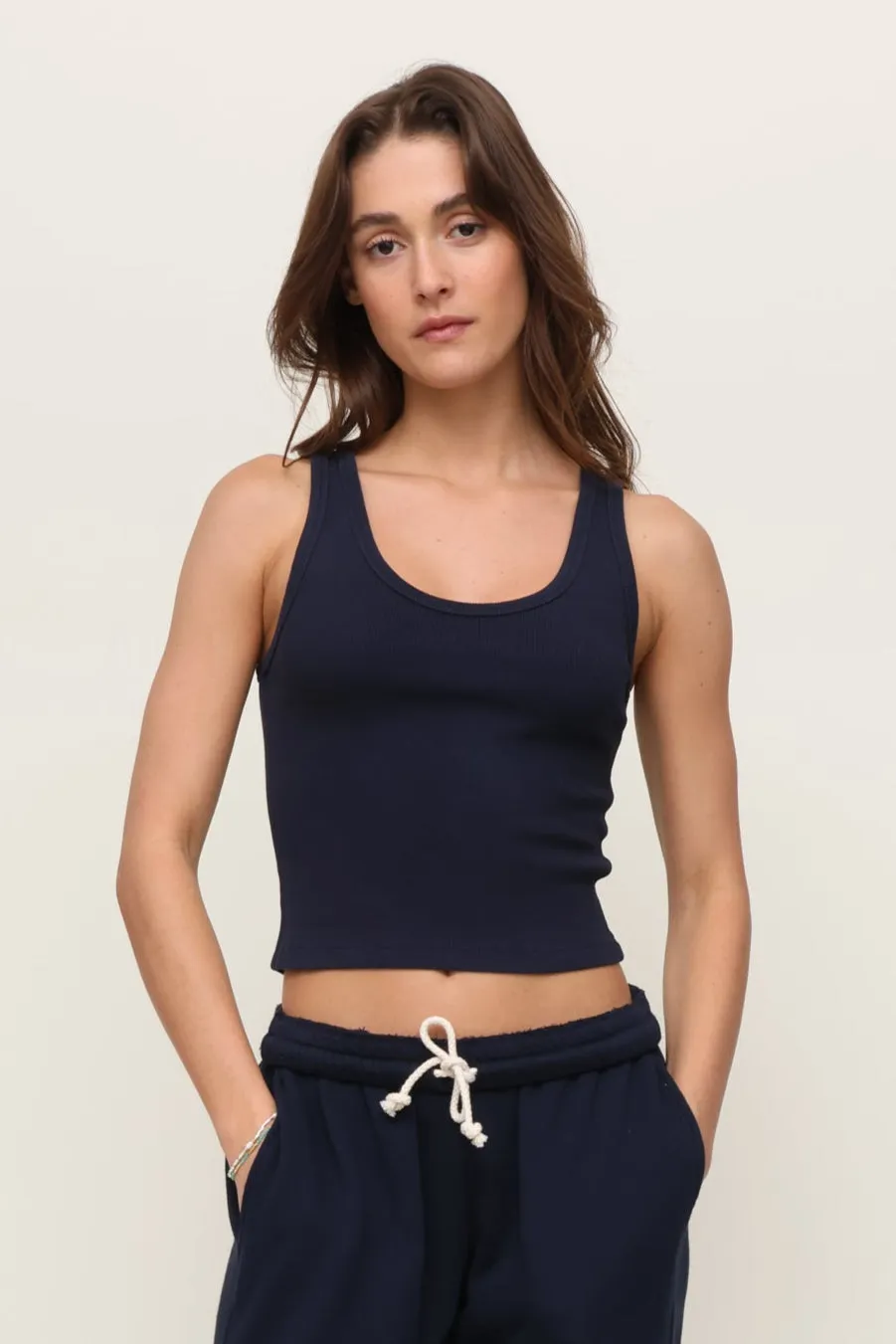 Blondie Structured Rib Tank Basic Tank
