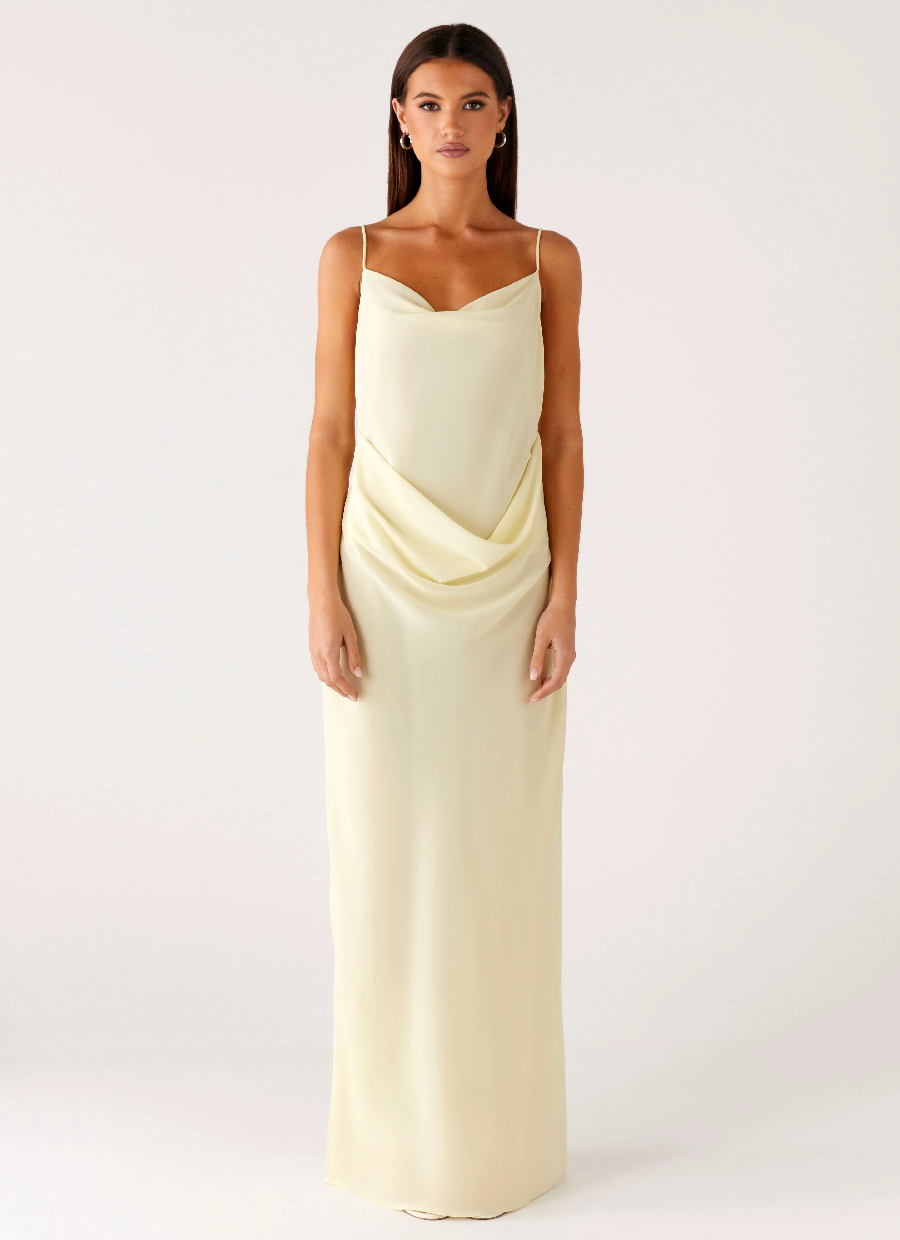 Oliana Maxi Dress - Yellow Soft Hue Versatile party outfit
