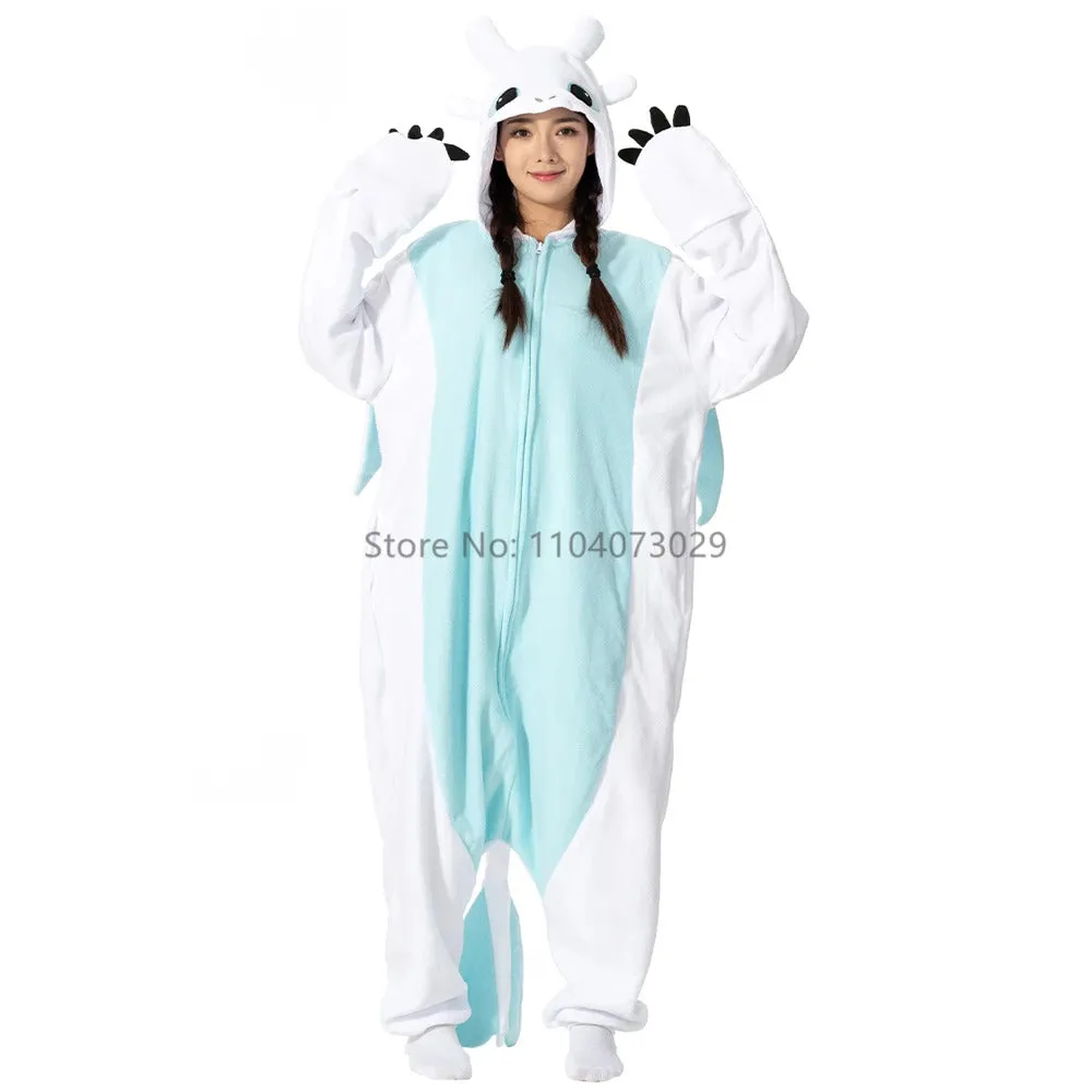 Onesieshow Animal Kigurumi Pyjamas Halloween Onesie Adult Kids Cartoon Toothless Pajama Cosplay Party Women Men Homewear XXL