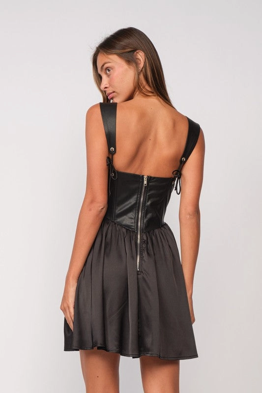 Elegant holiday wear Winter Proof Onyx Mini Dress