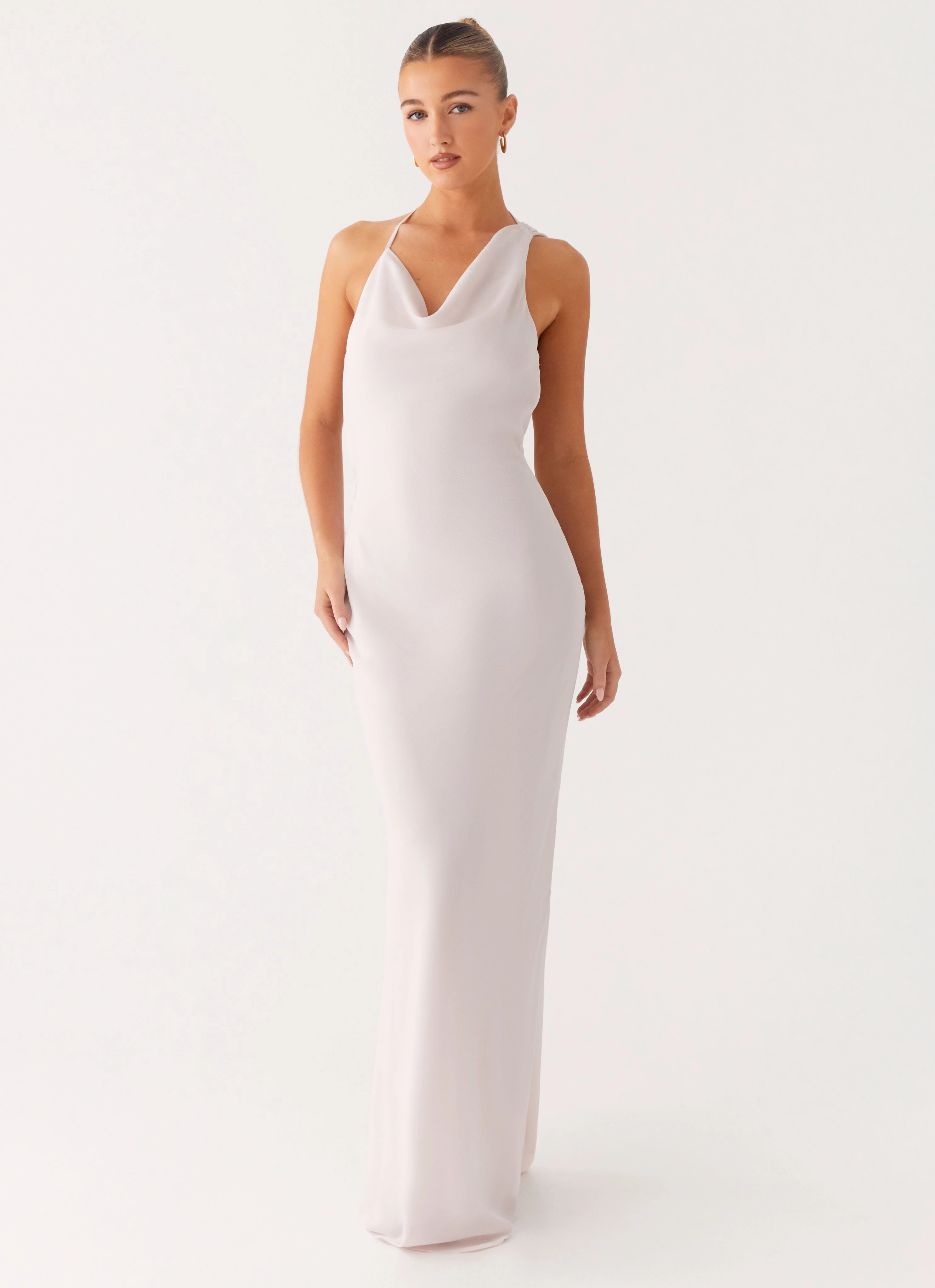 Sophisticated Vibe flattering appearance Opal Glow Maxi Dress - Off White