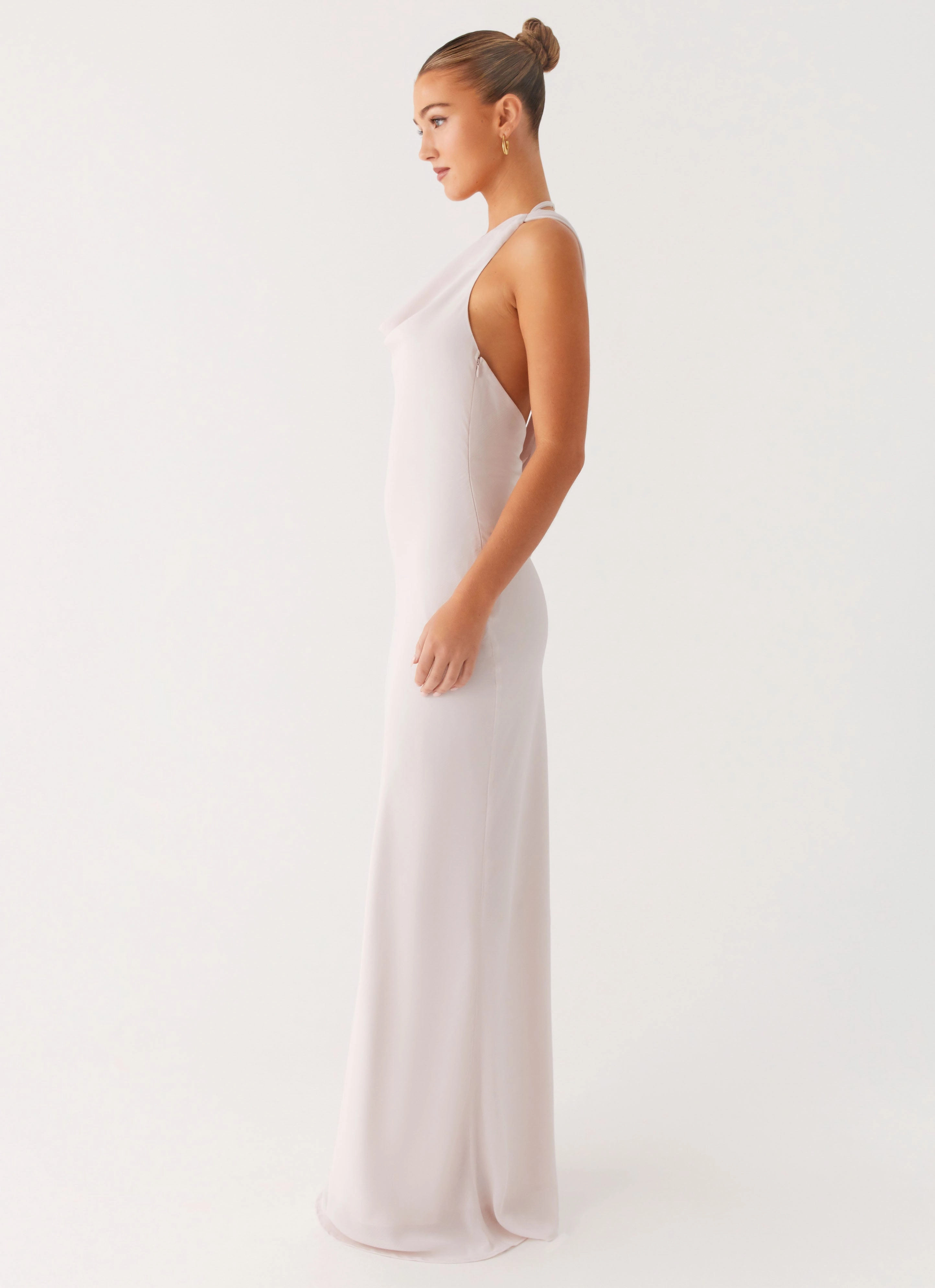 Opal Glow Maxi Dress - Off White Timeless fitted silhouette