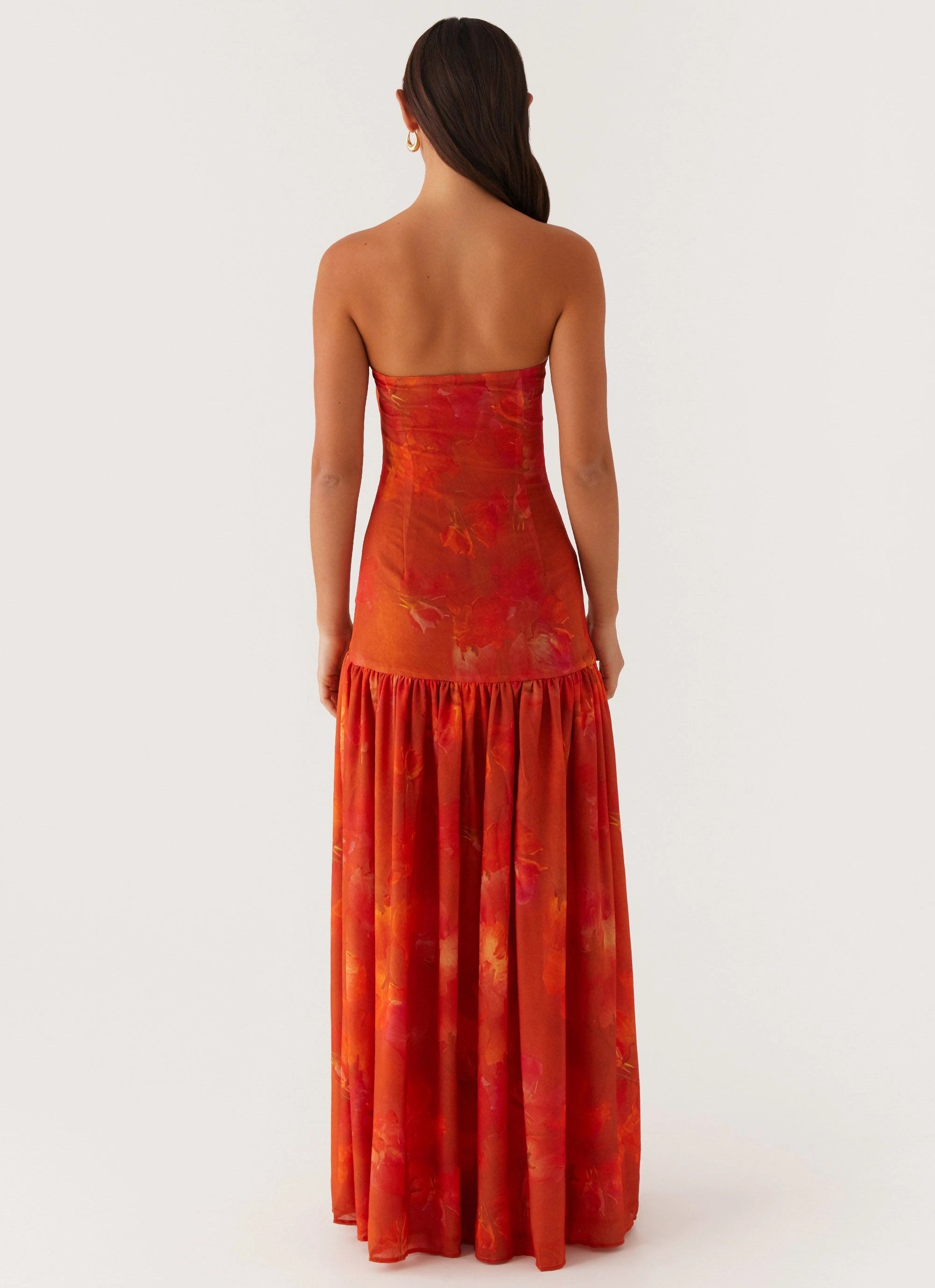 Eden Strapless Maxi Dress - Amber Vibrant patterned dress Street Ready