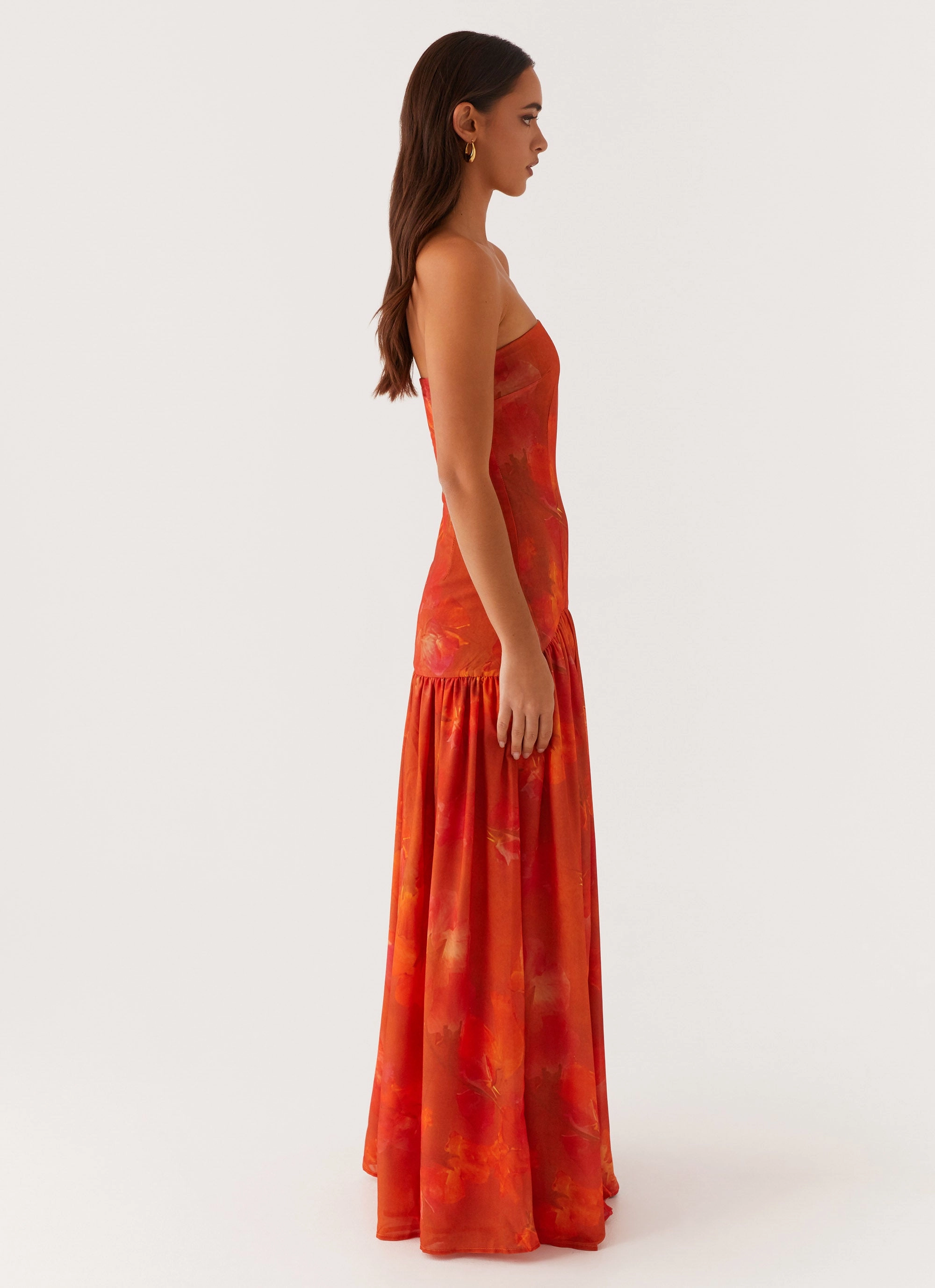 Eden Strapless Maxi Dress - Amber Modern Design Elegant Layering