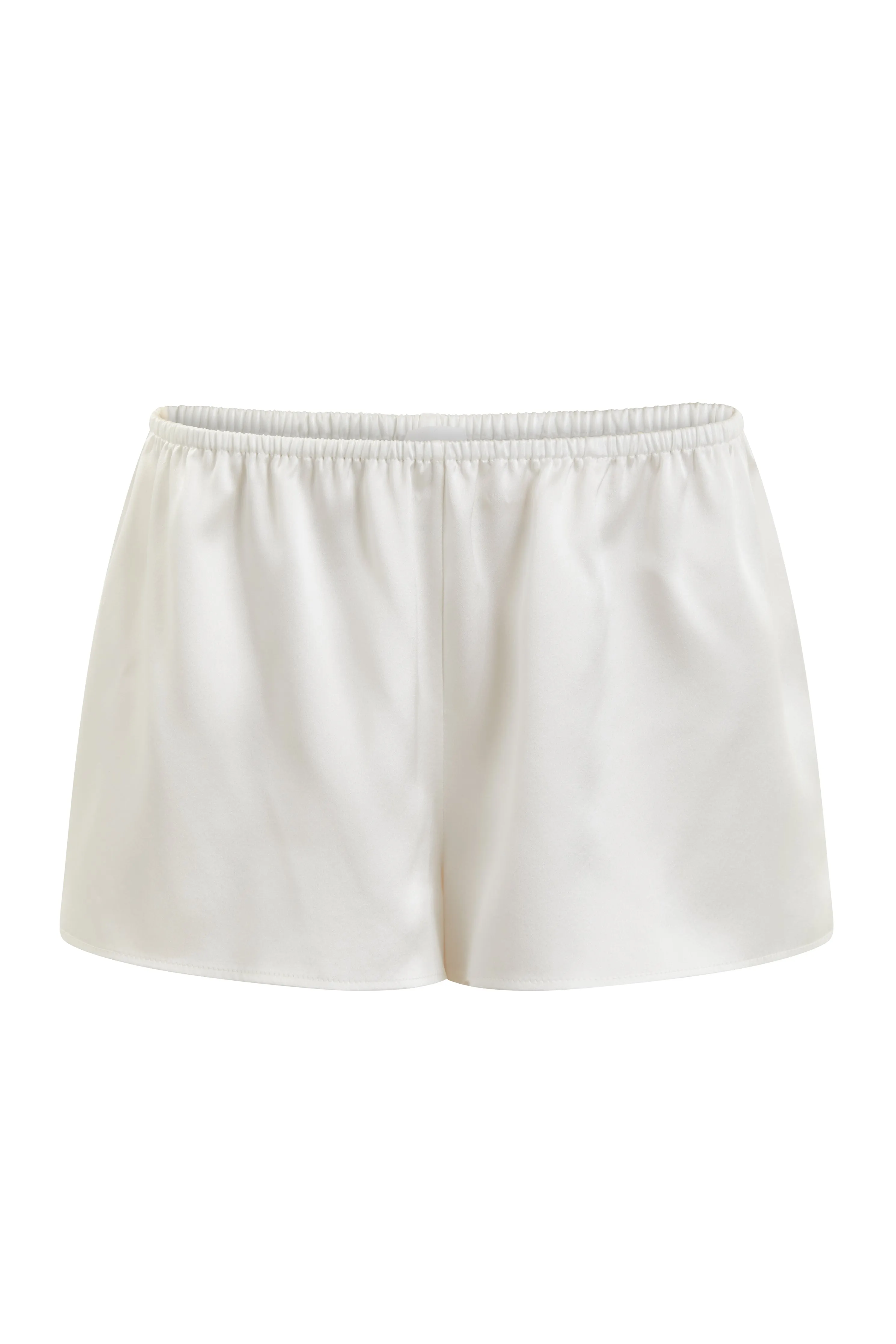 Organic Peace Silk Shorts in Ivory