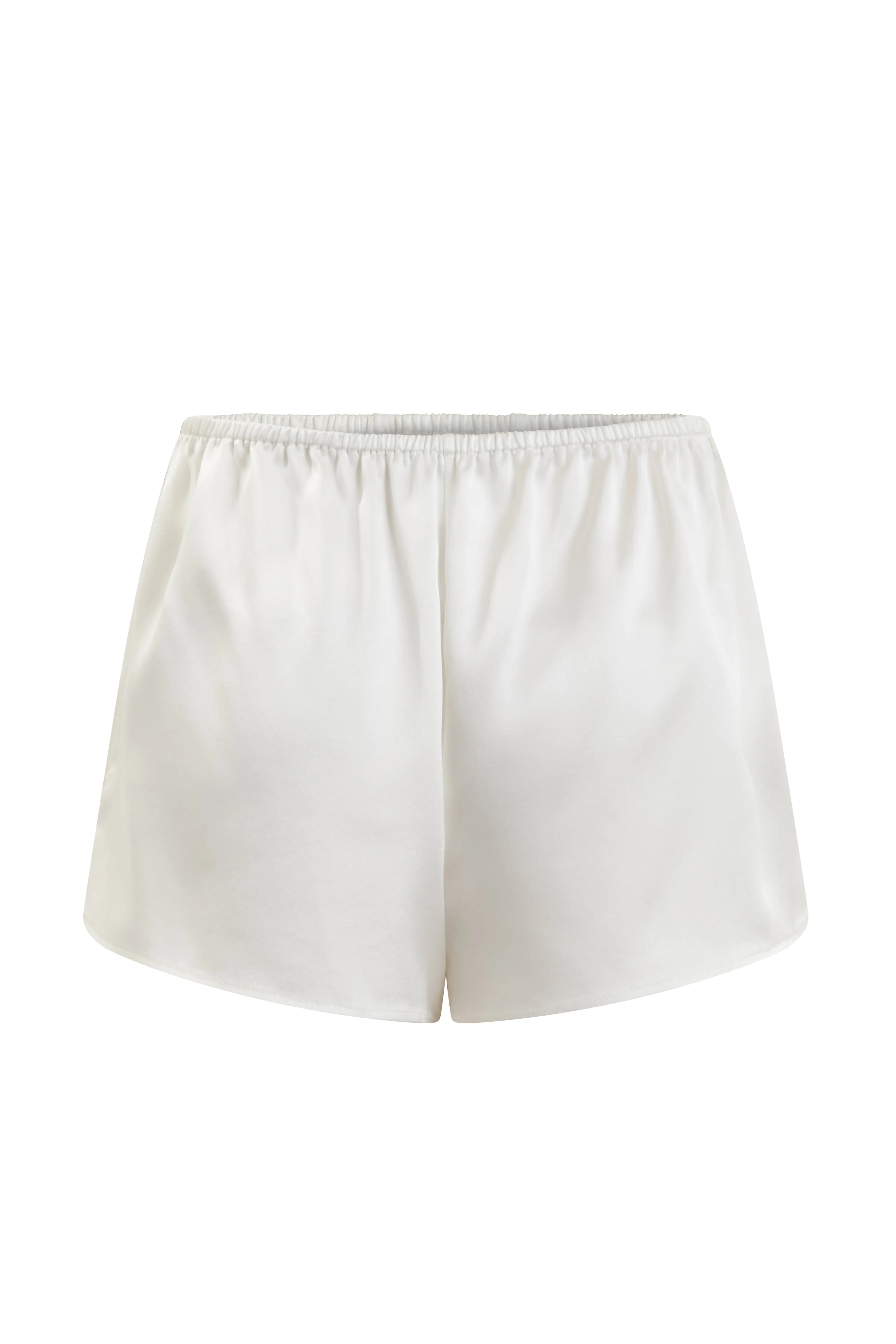 Organic Peace Silk Shorts in Ivory
