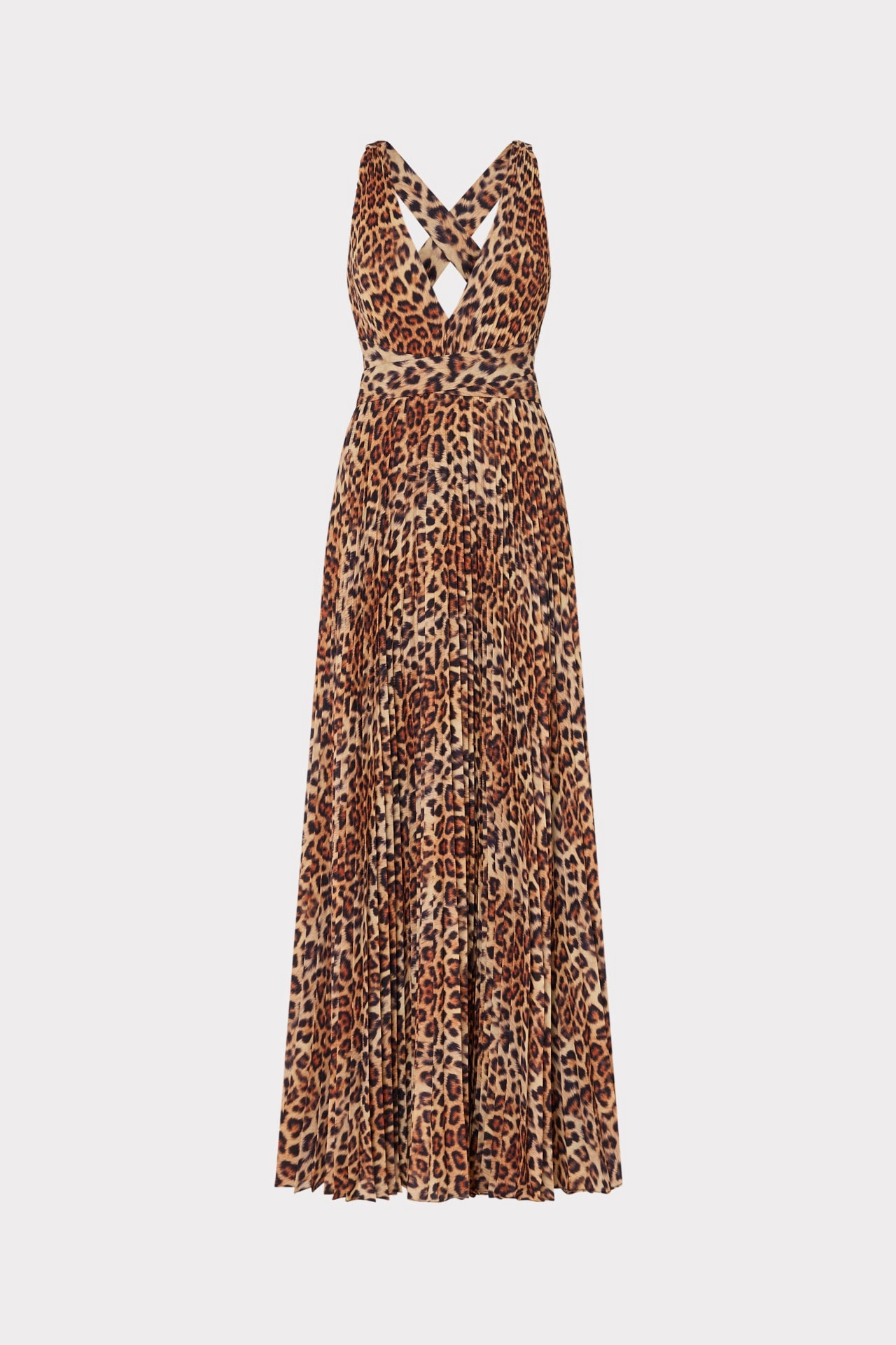 Fashion Mix Soft And Comfortable Oria Leopard Print Pleated Dress