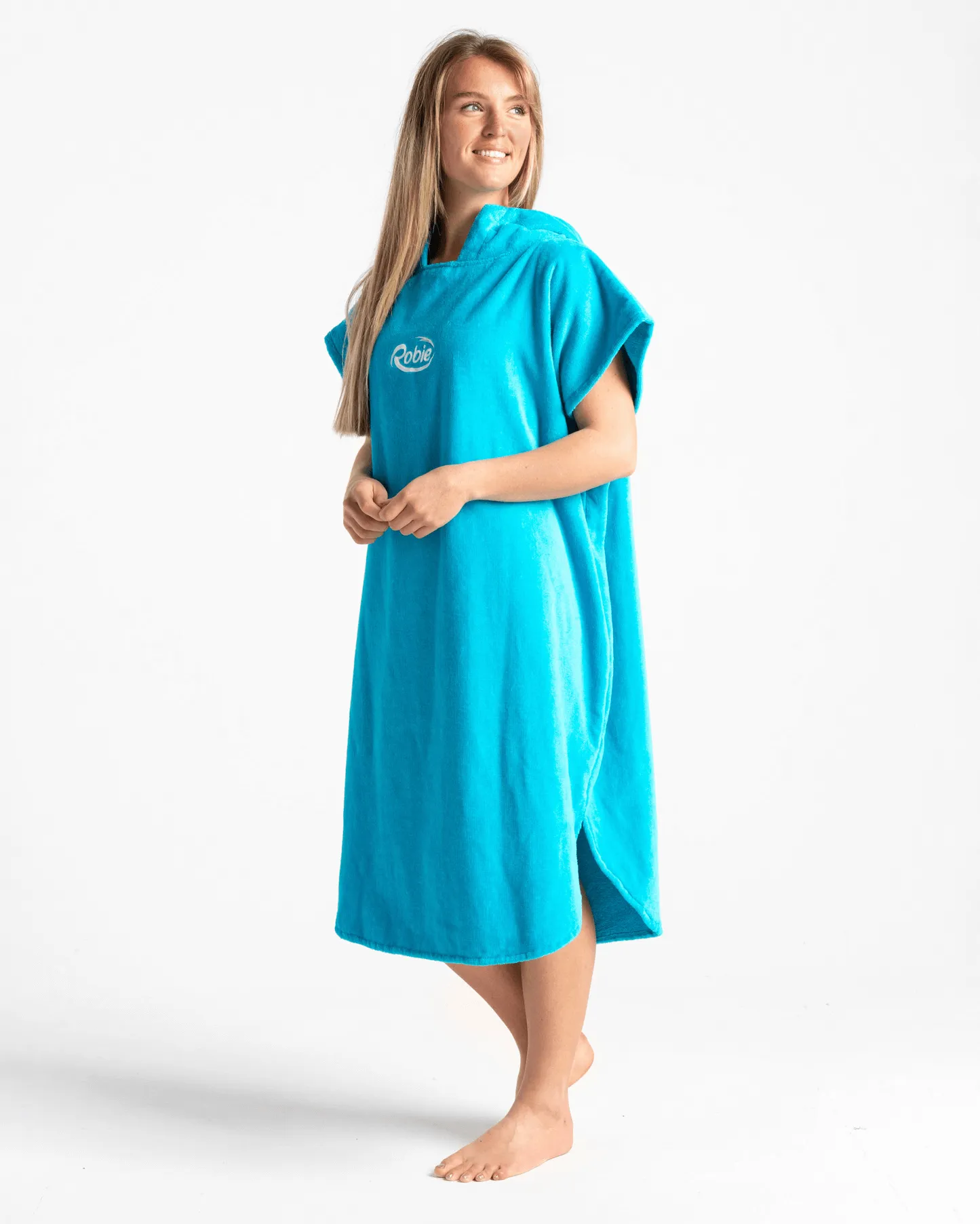 Original-Series Short Sleeve Changing Robe in Blue Atoll