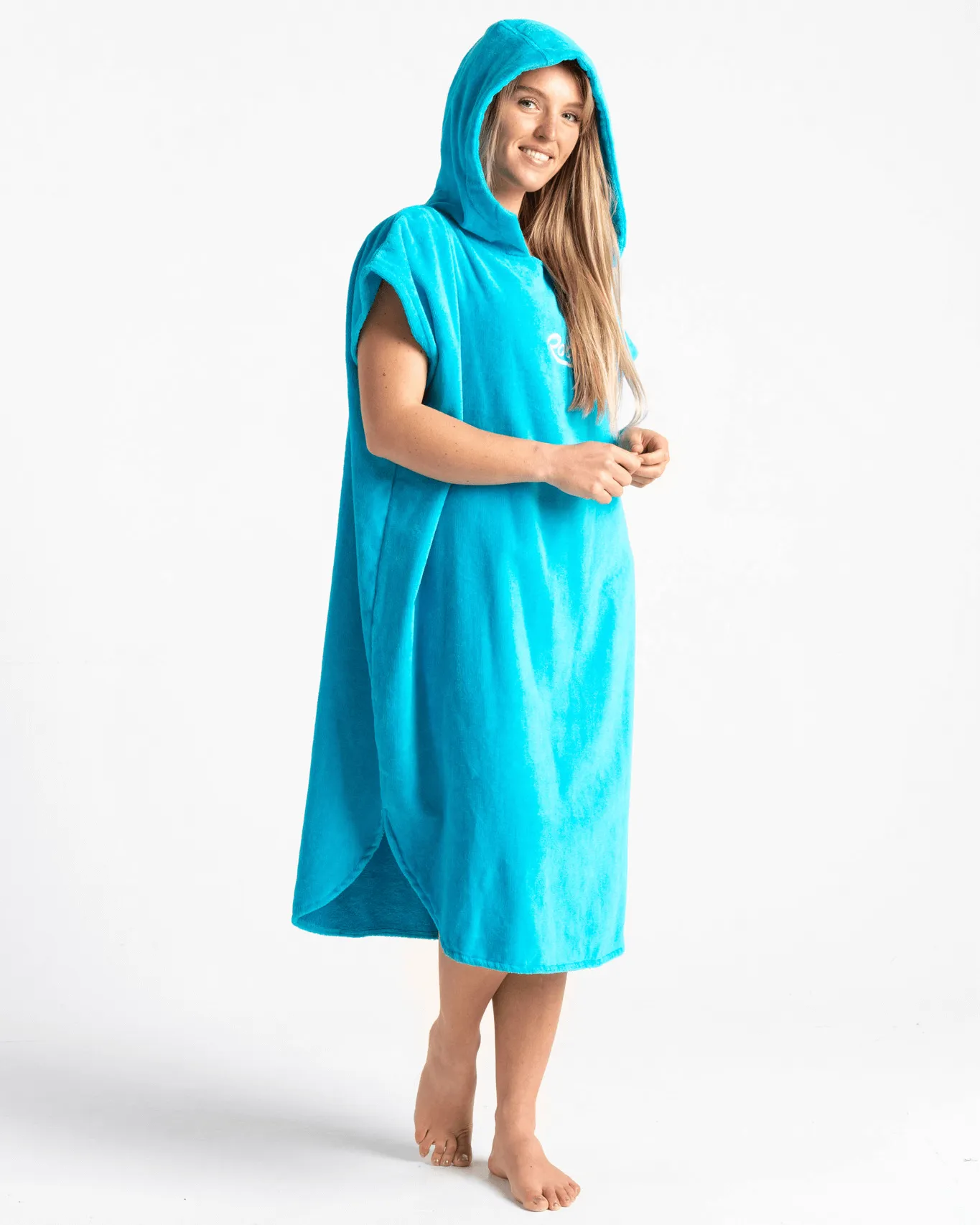 Original-Series Short Sleeve Changing Robe in Blue Atoll