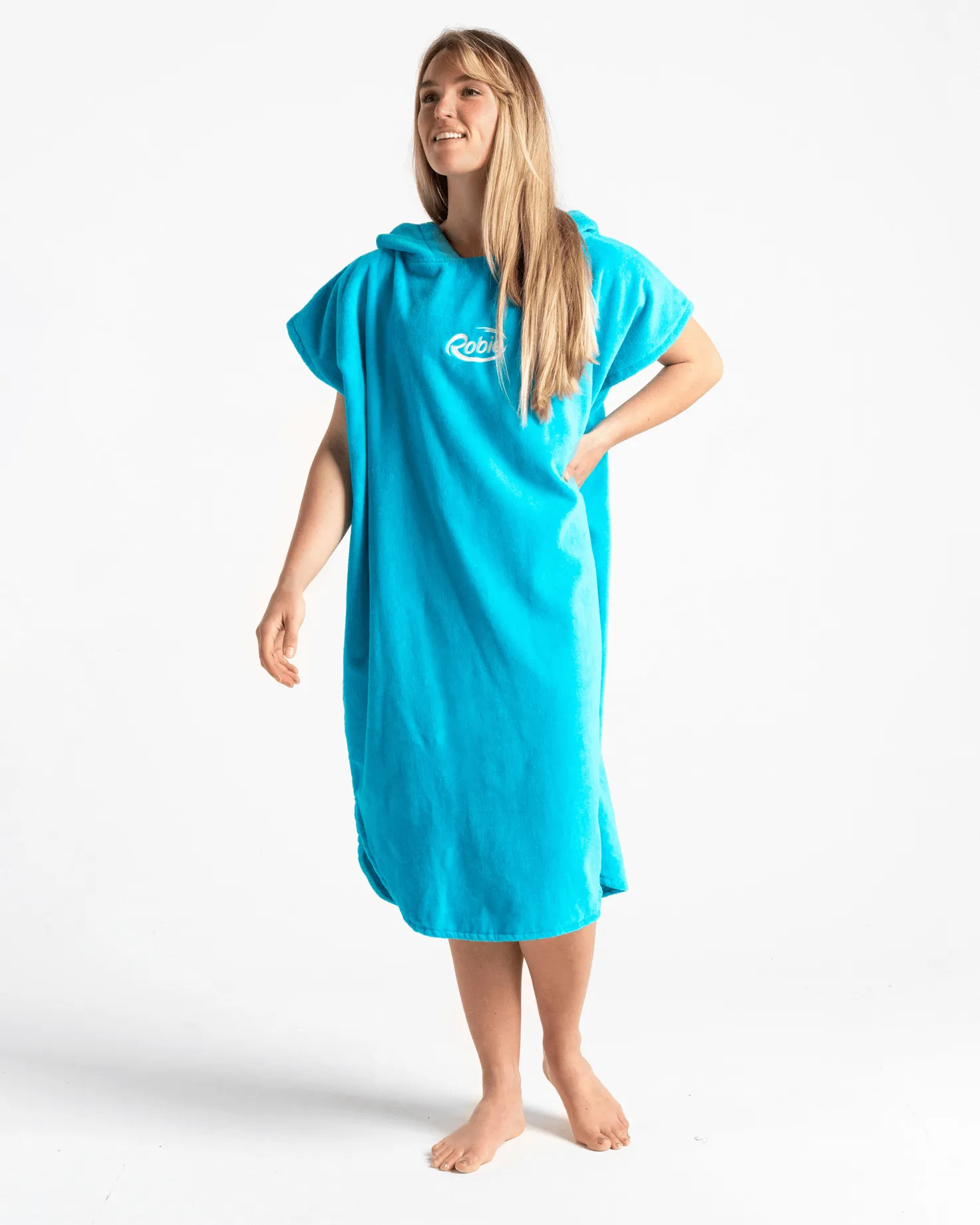 Original-Series Short Sleeve Changing Robe in Blue Atoll