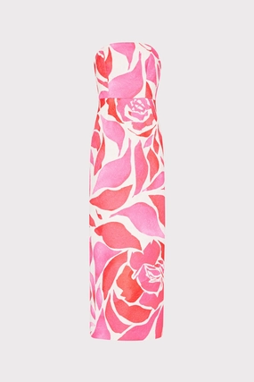 Stylish Feel Orion Dream Rose Jacquard Dress