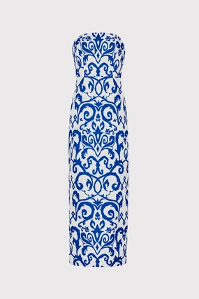 Orion Scroll Embroidery Dress Style focused Summer Outfit
