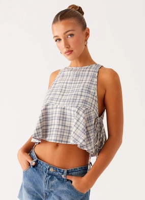 Osborne Halter Top - Check HiddenPocket
