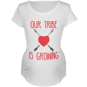 Our Tribe Is Growing Maternity Soft T Shirt