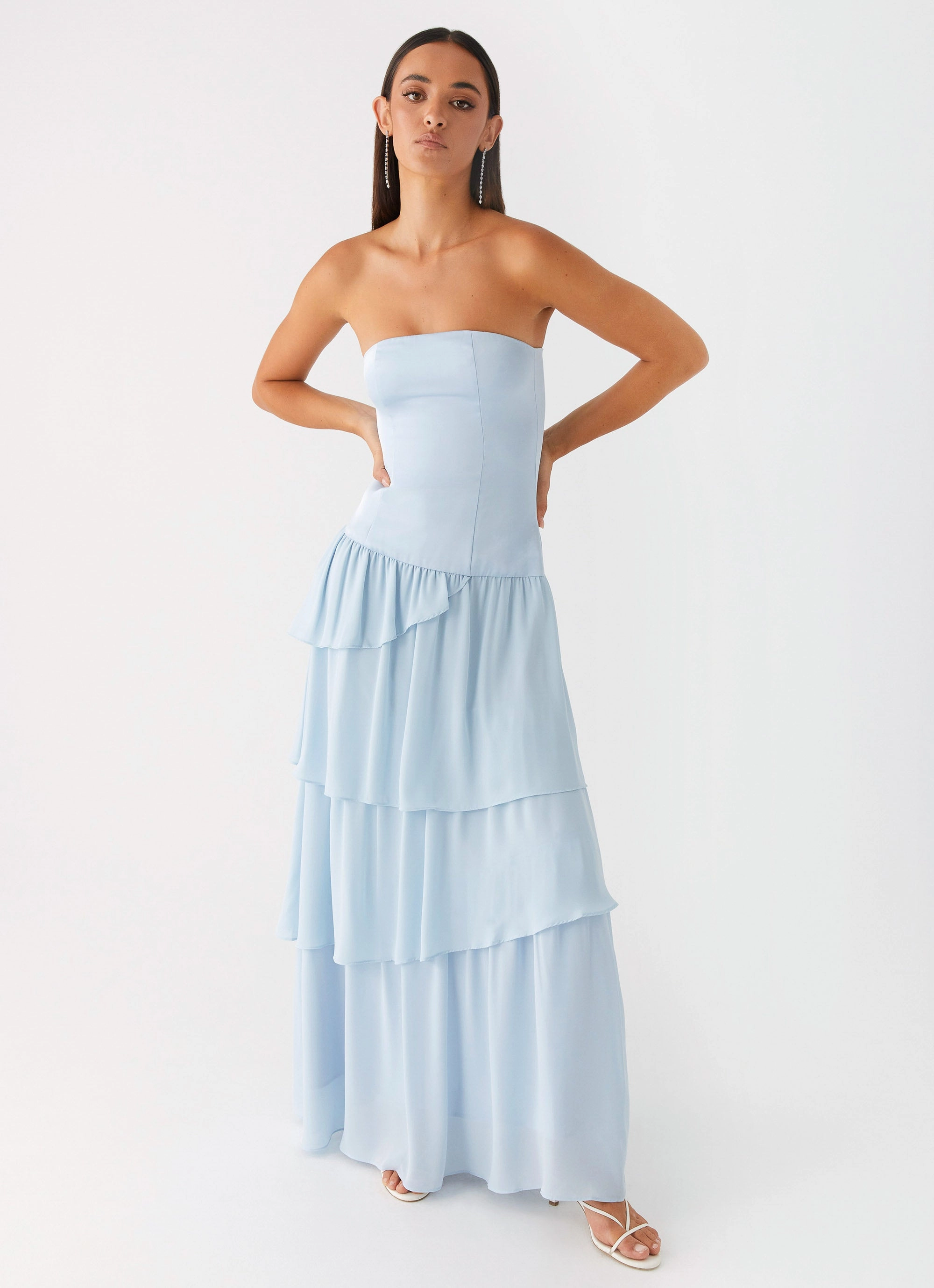 Comfortable fit for outings Our Story Maxi Dress - Pastel Blue