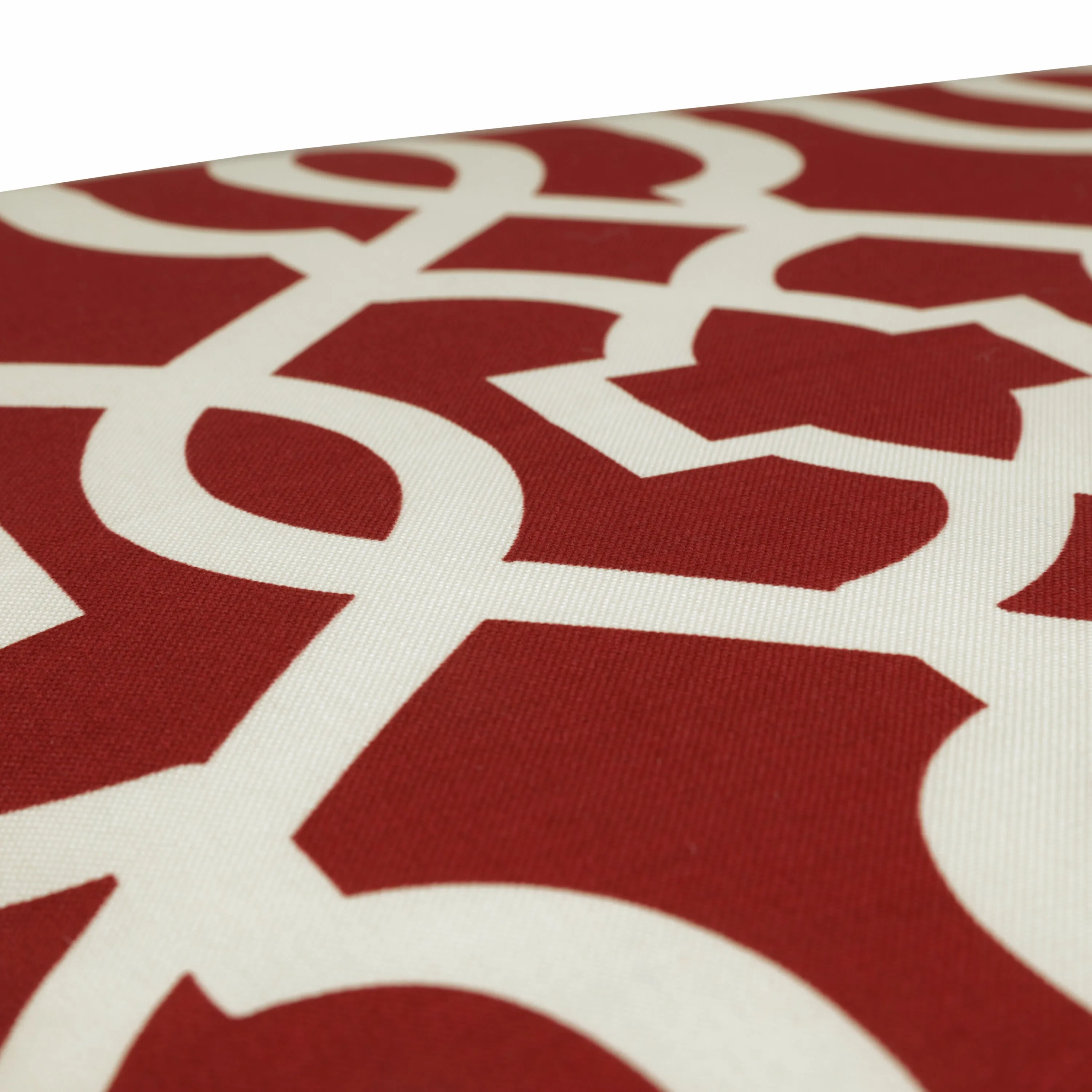 Outdoor/Indoor New Geo Red Chaise Lounge Cushion 80x23x3