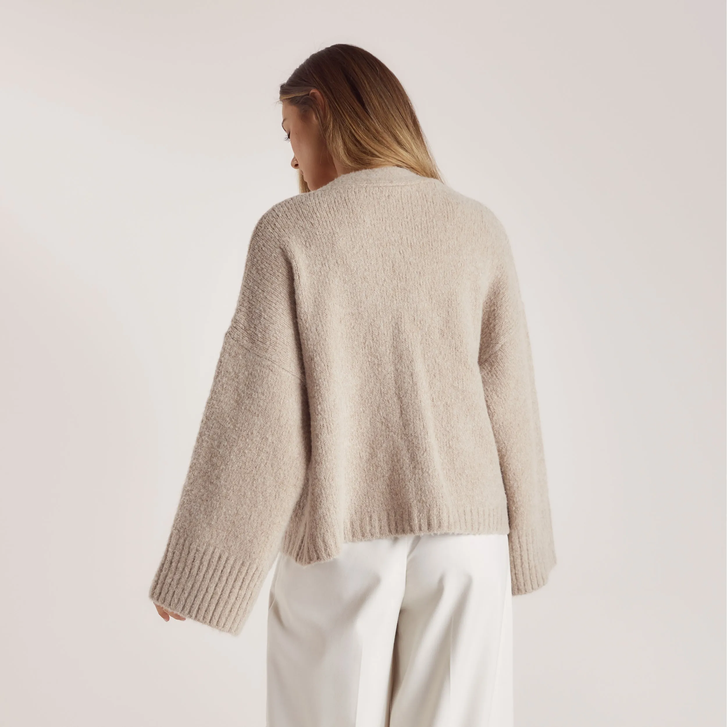 Oversized Cardigan - Bread