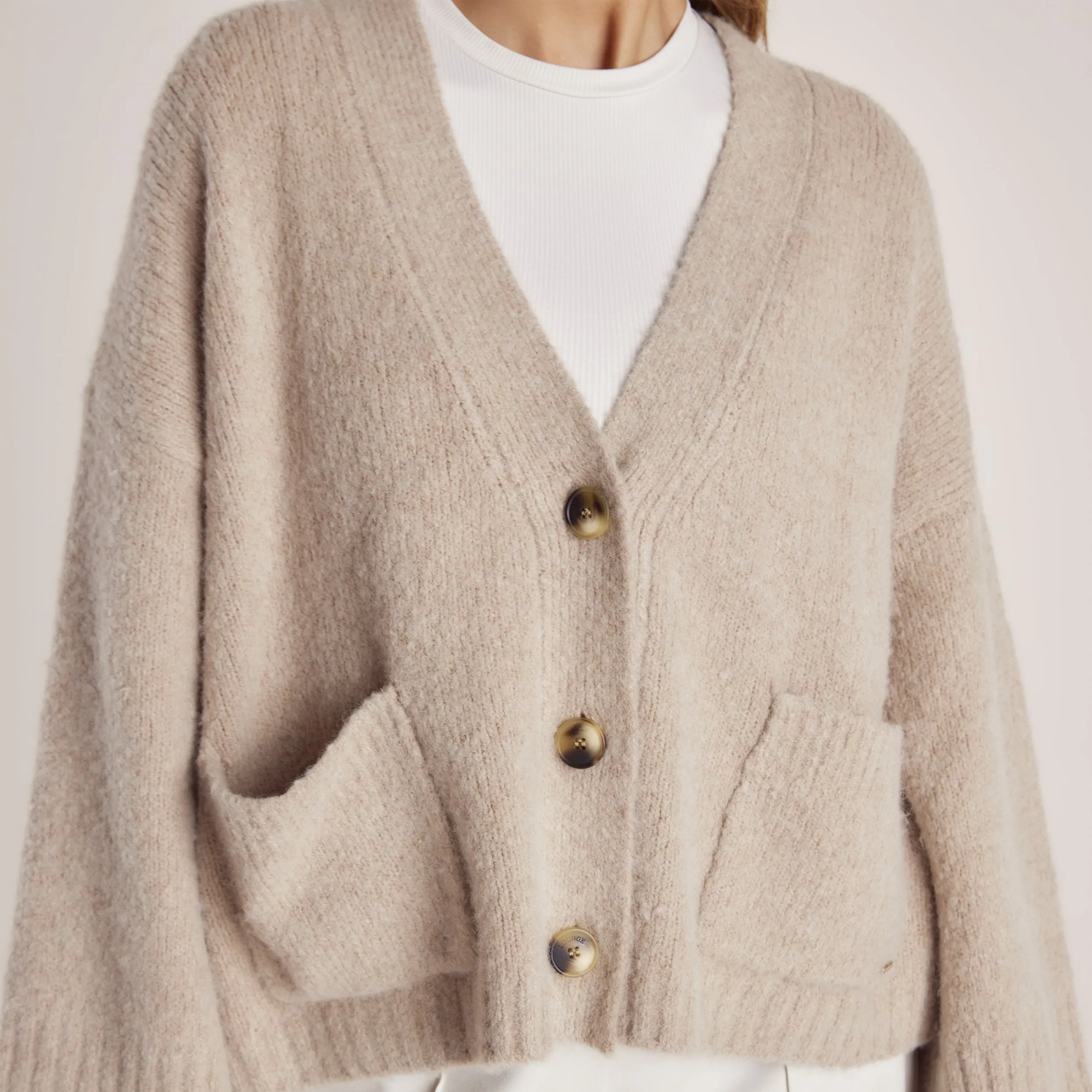 Oversized Cardigan - Bread
