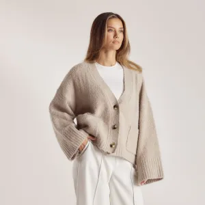 Oversized Cardigan - Bread