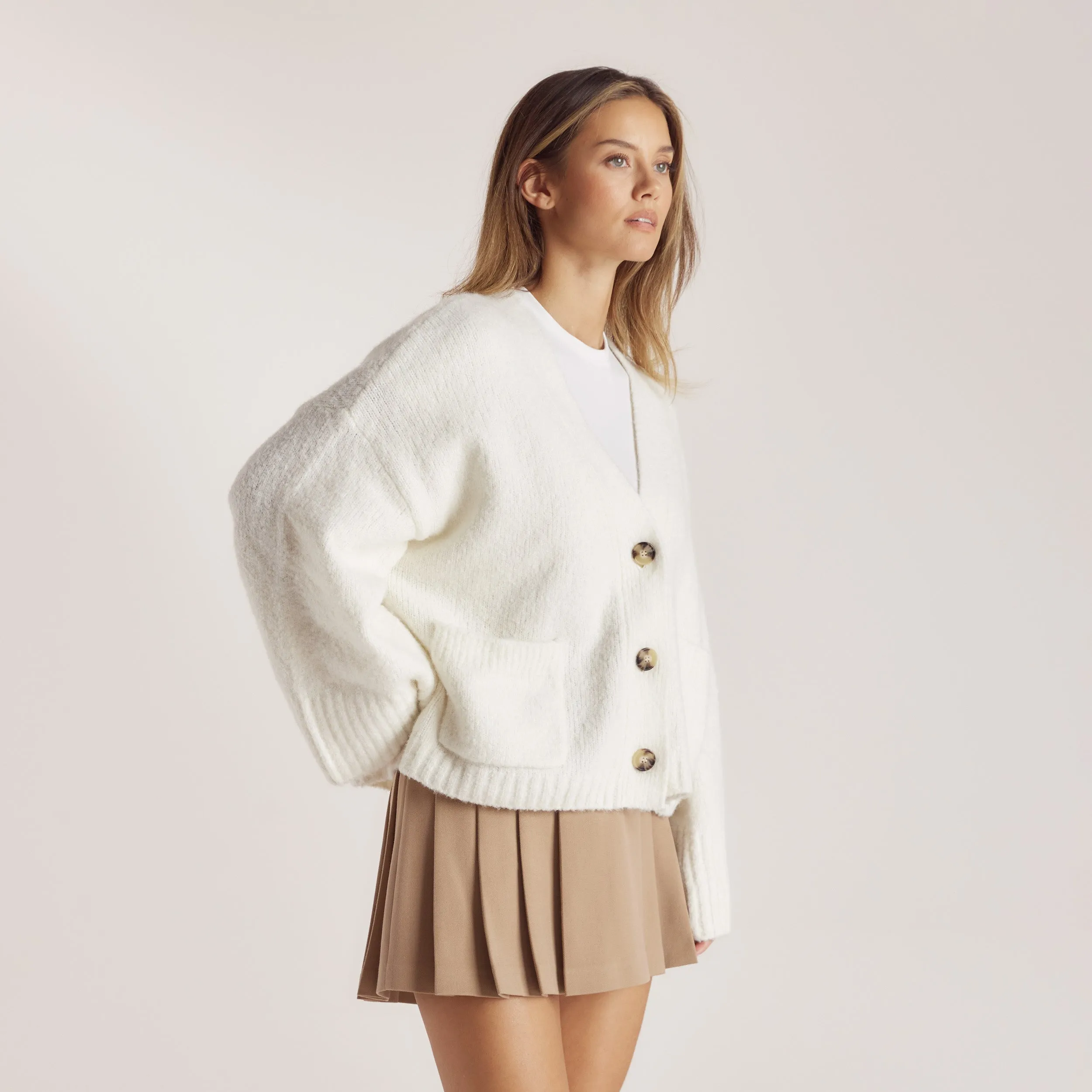 Oversized Cardigan - Creme