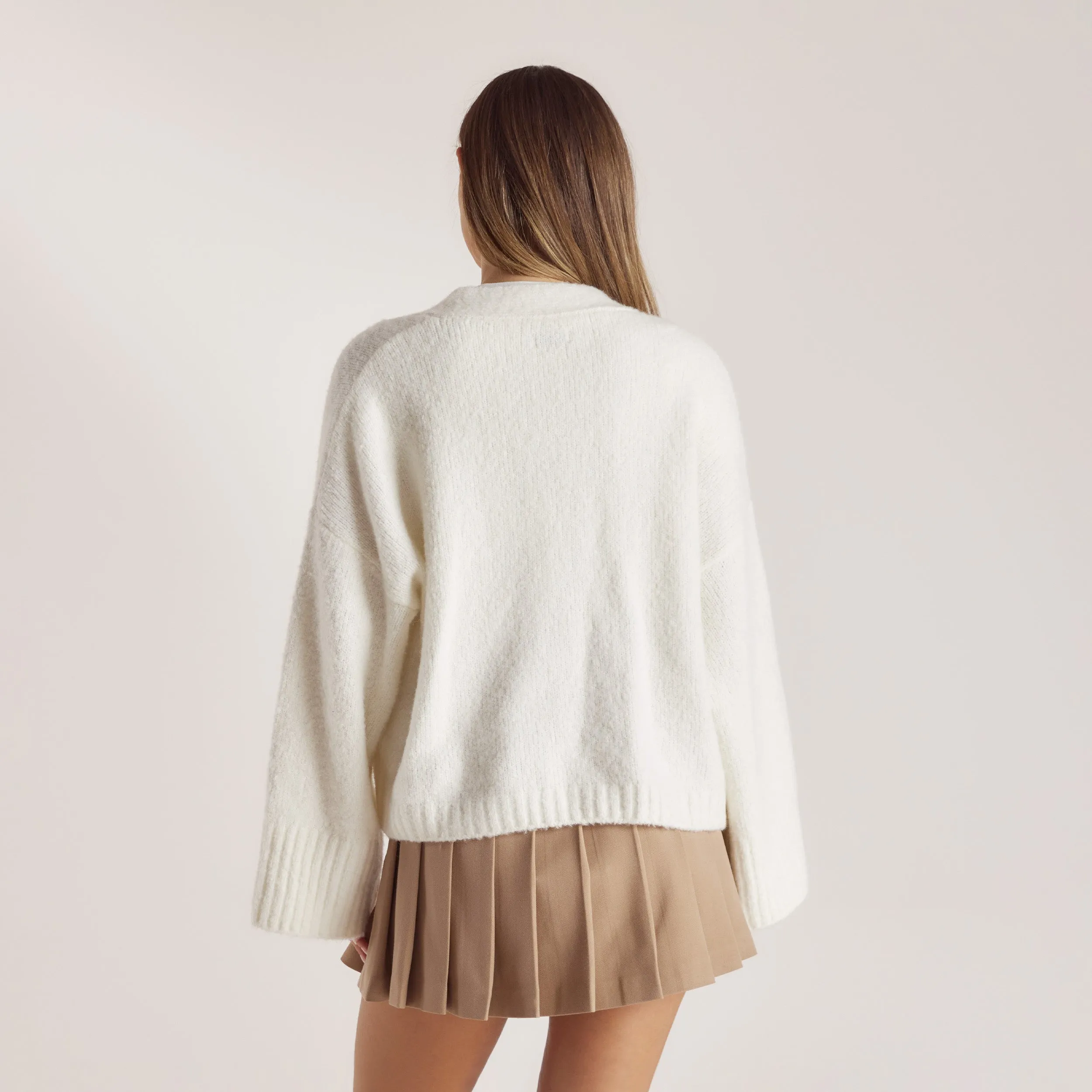 Oversized Cardigan - Creme