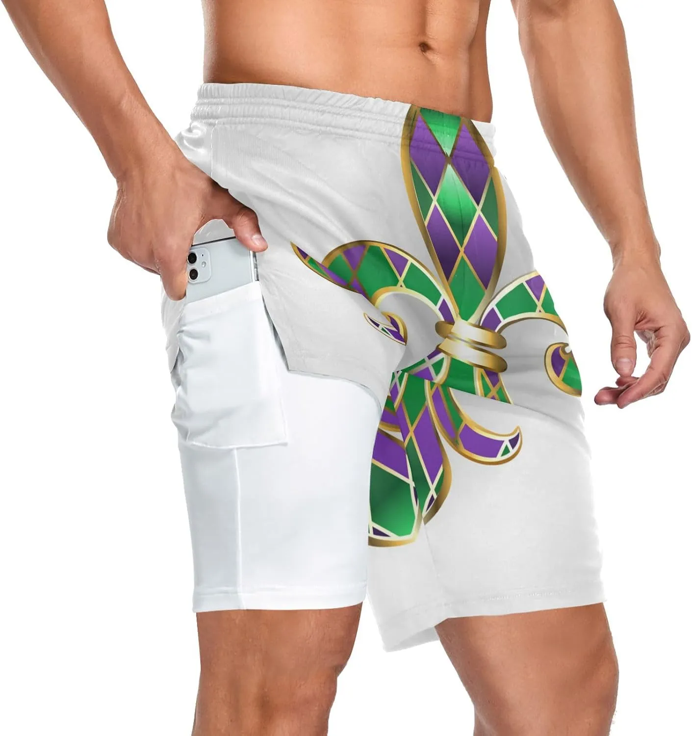 Oyihfvs Men's Sports Shorts, Soft Lounge Pants Shorts with Pockets for Men (S-3XL)