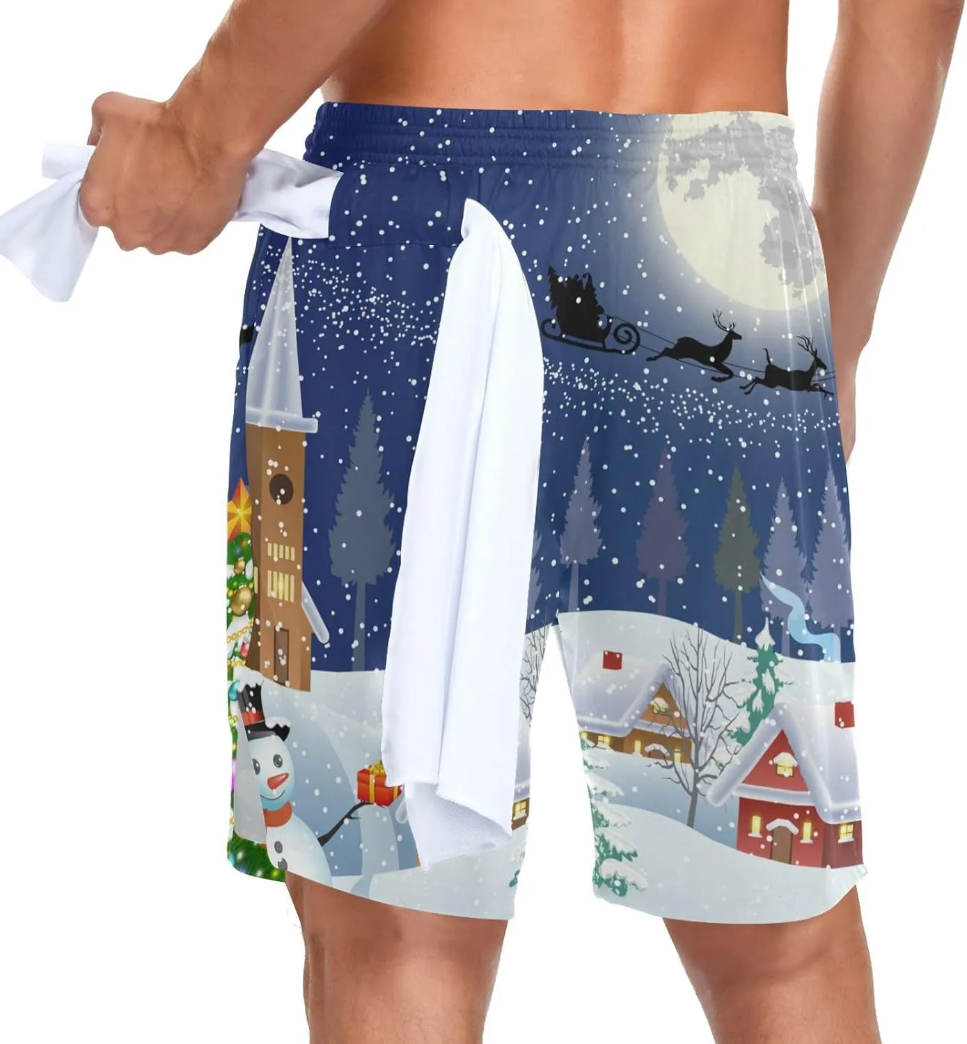 Oyihfvs Men's Sports Shorts, Soft Lounge Pants Shorts with Pockets for Men (S-3XL)